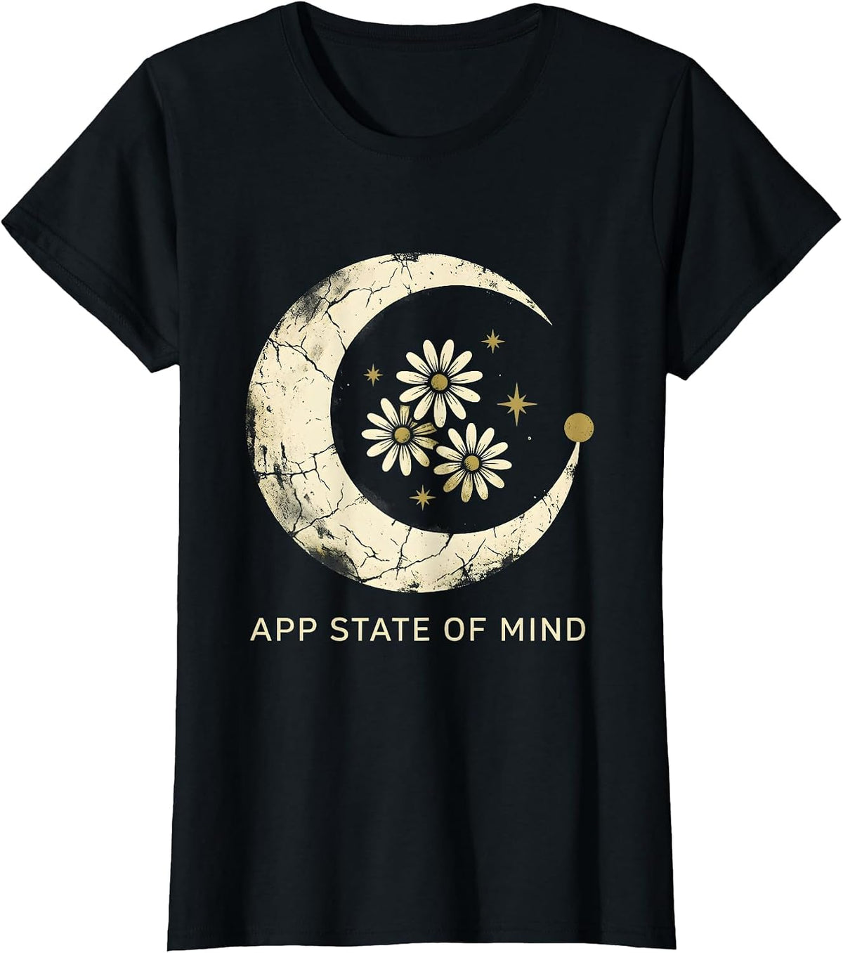 App State of Mind Graphic Design T-Shirt - Black