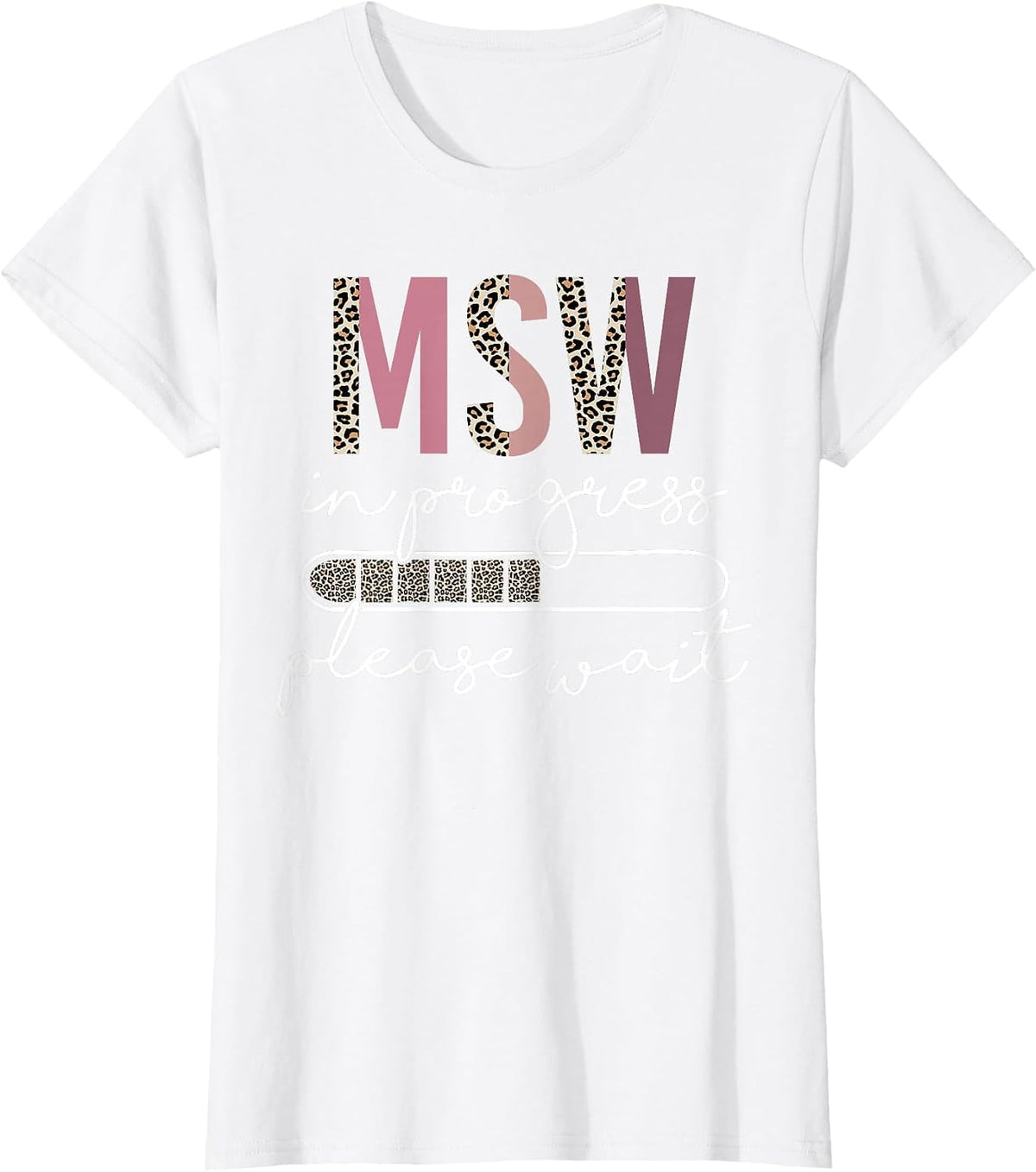 Master Social Worker MSW Graduation Social Work Student T-Shirt - White