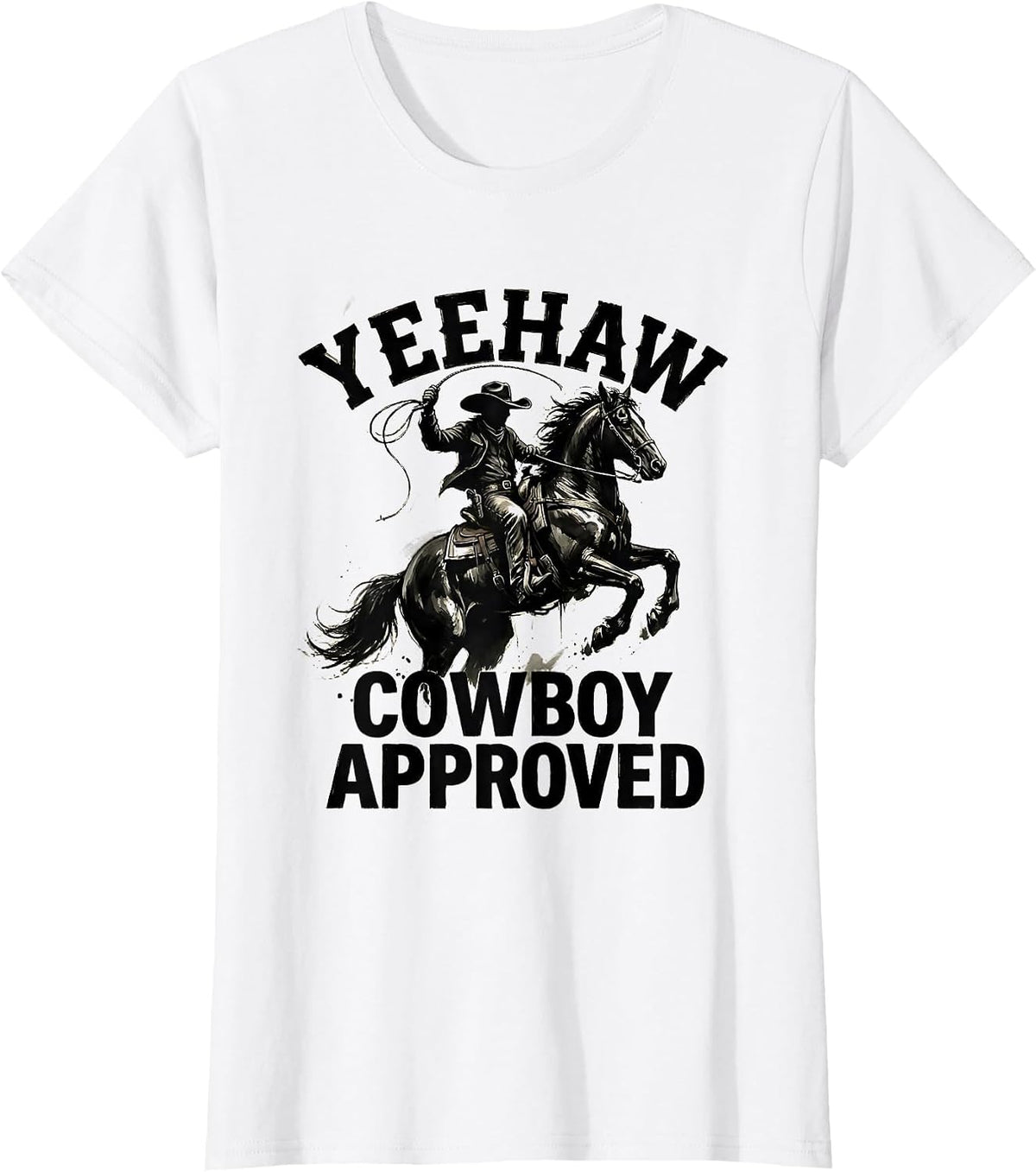 Save A Horse Ride A Cowboy Western Design T-Shirt - White