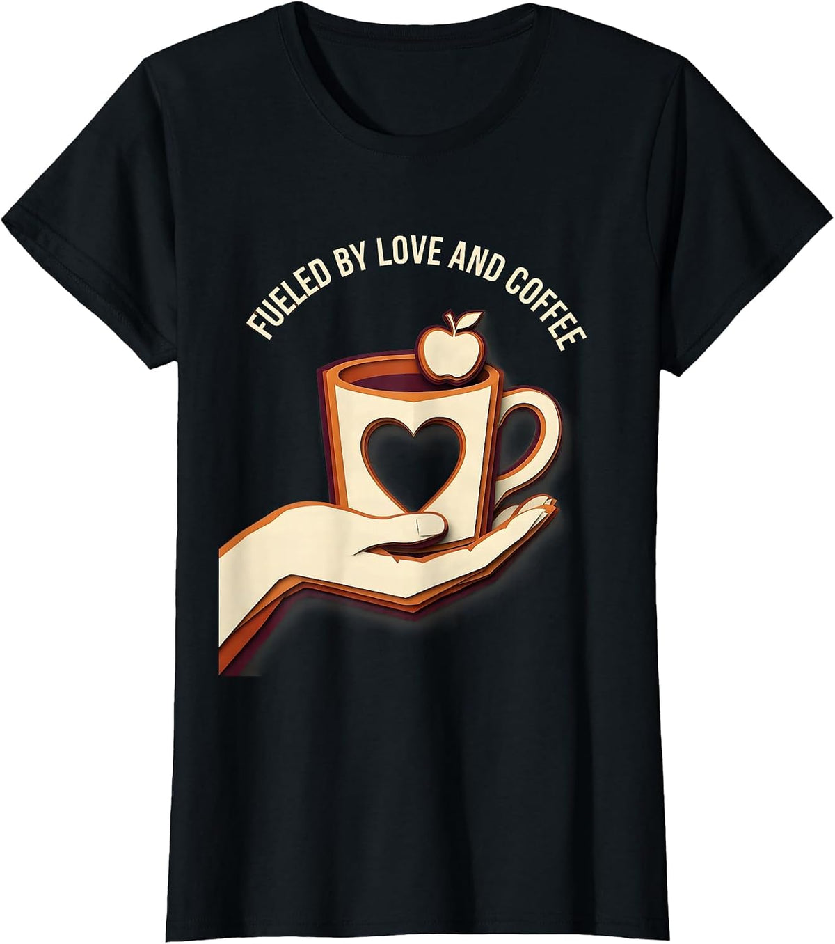 Fueled By Love and Coffee Special Education Teacher T-Shirt - Black