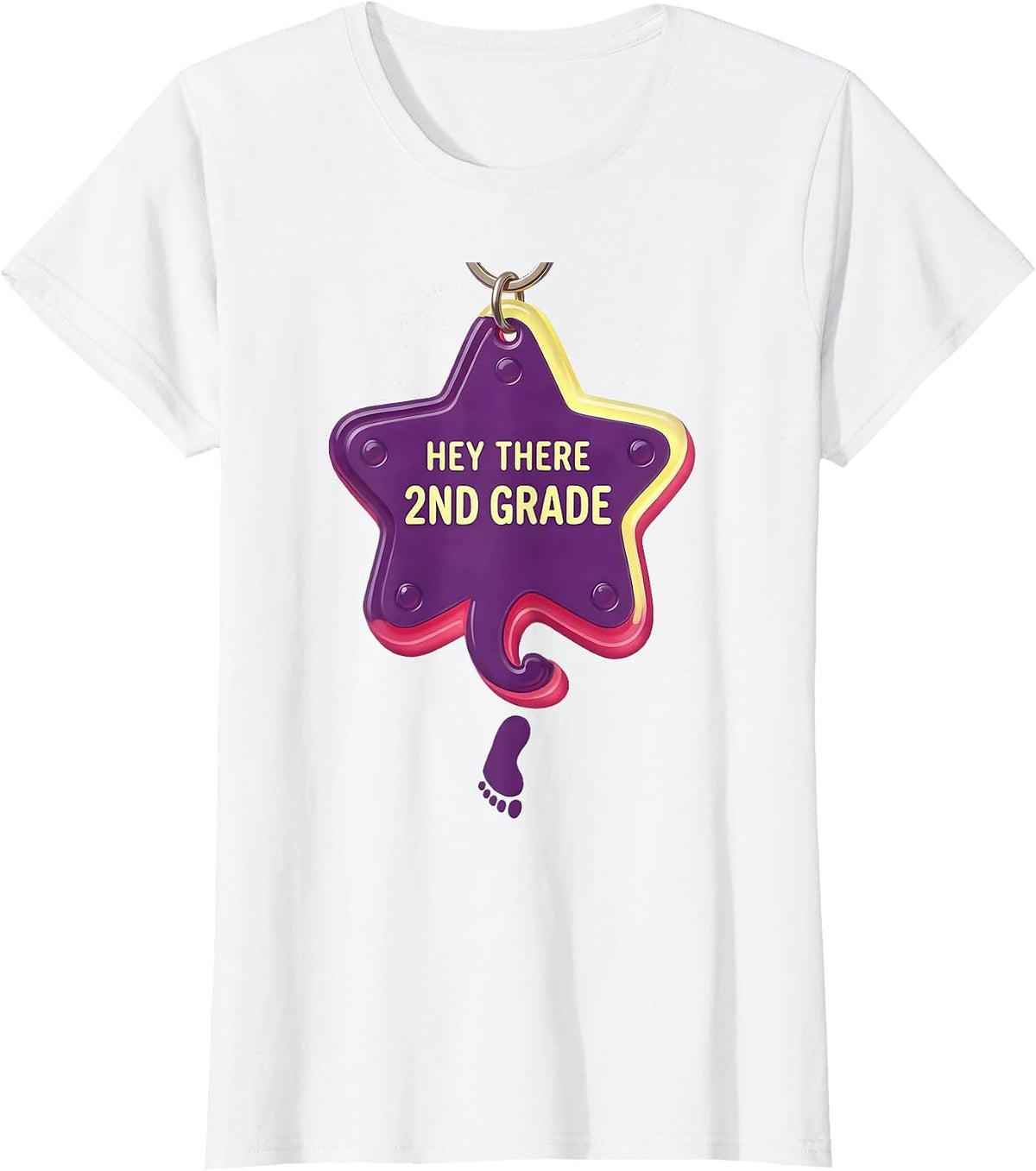 Hey There, 2nd Grade Funny Teacher Crew Back To School T-Shirt - White