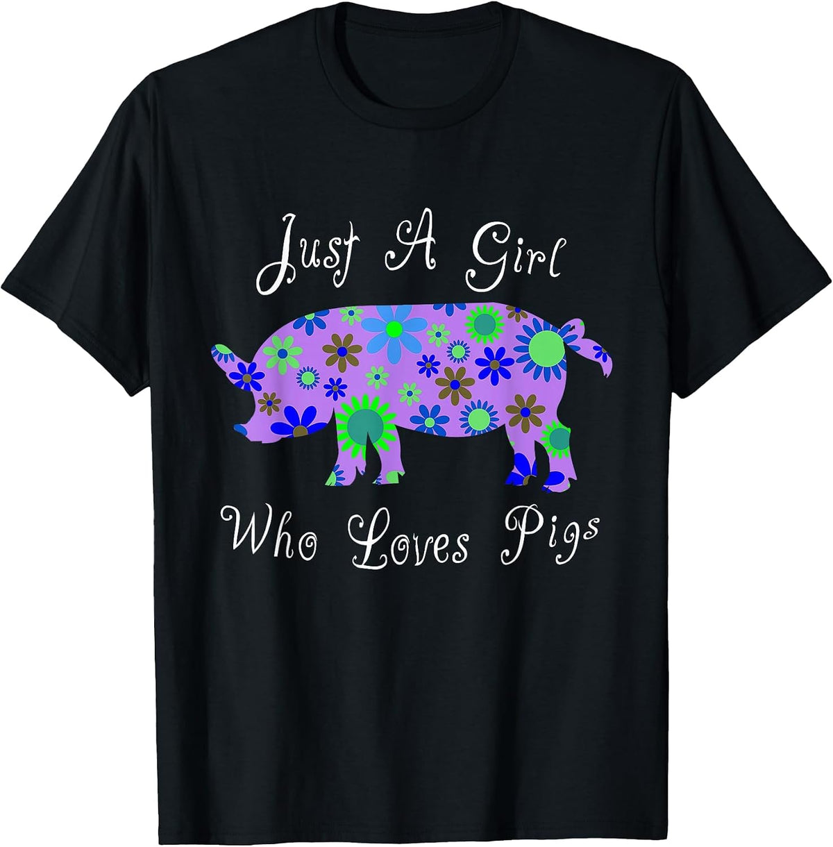 Pig Lover Cute T-Shirt - Black