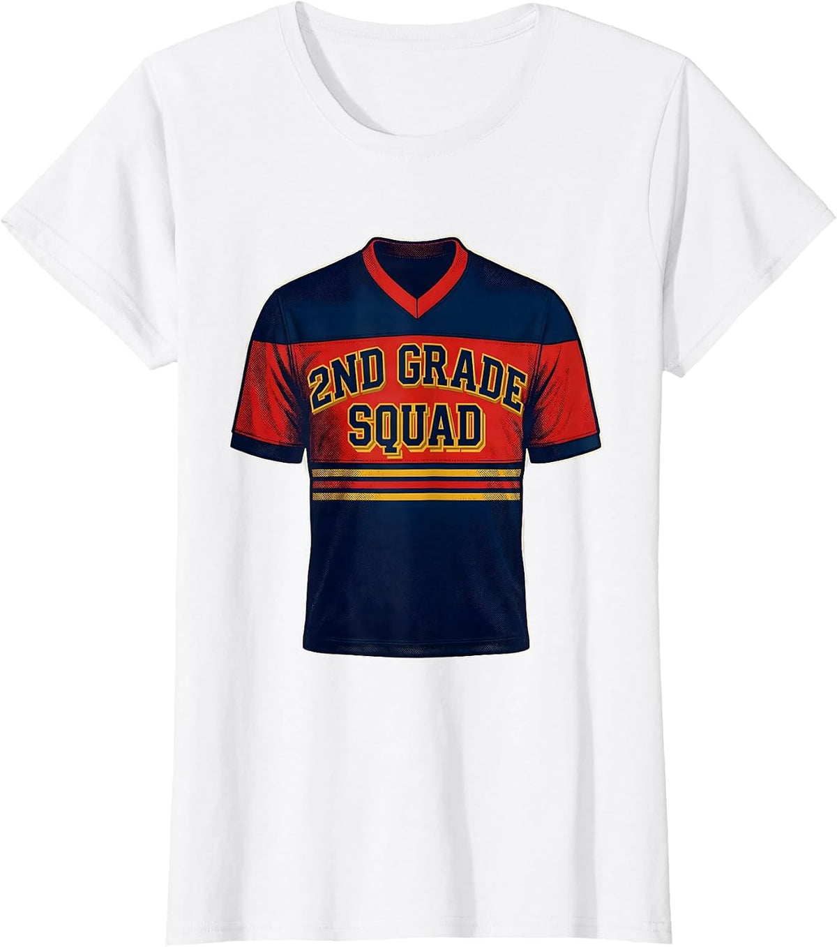 Women's 2nd Grade Squad Playful Teacher Crew Back To School T-Shirt - White