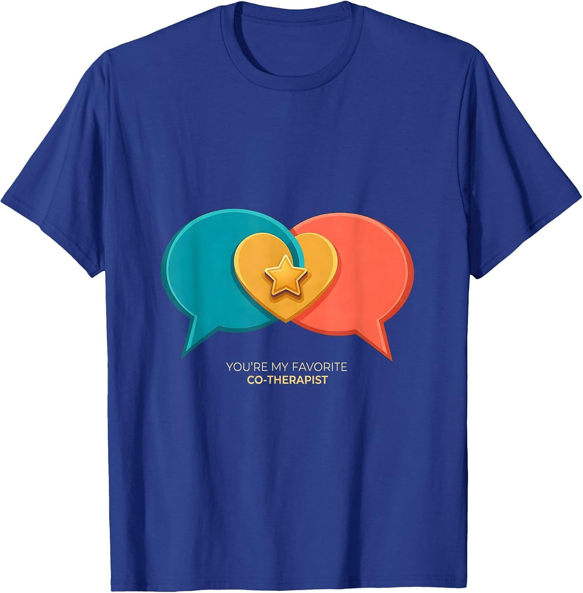 Men's You're My Favorite Co-Therapist ABA Behavior Analyst T-Shirt - Royal Blue