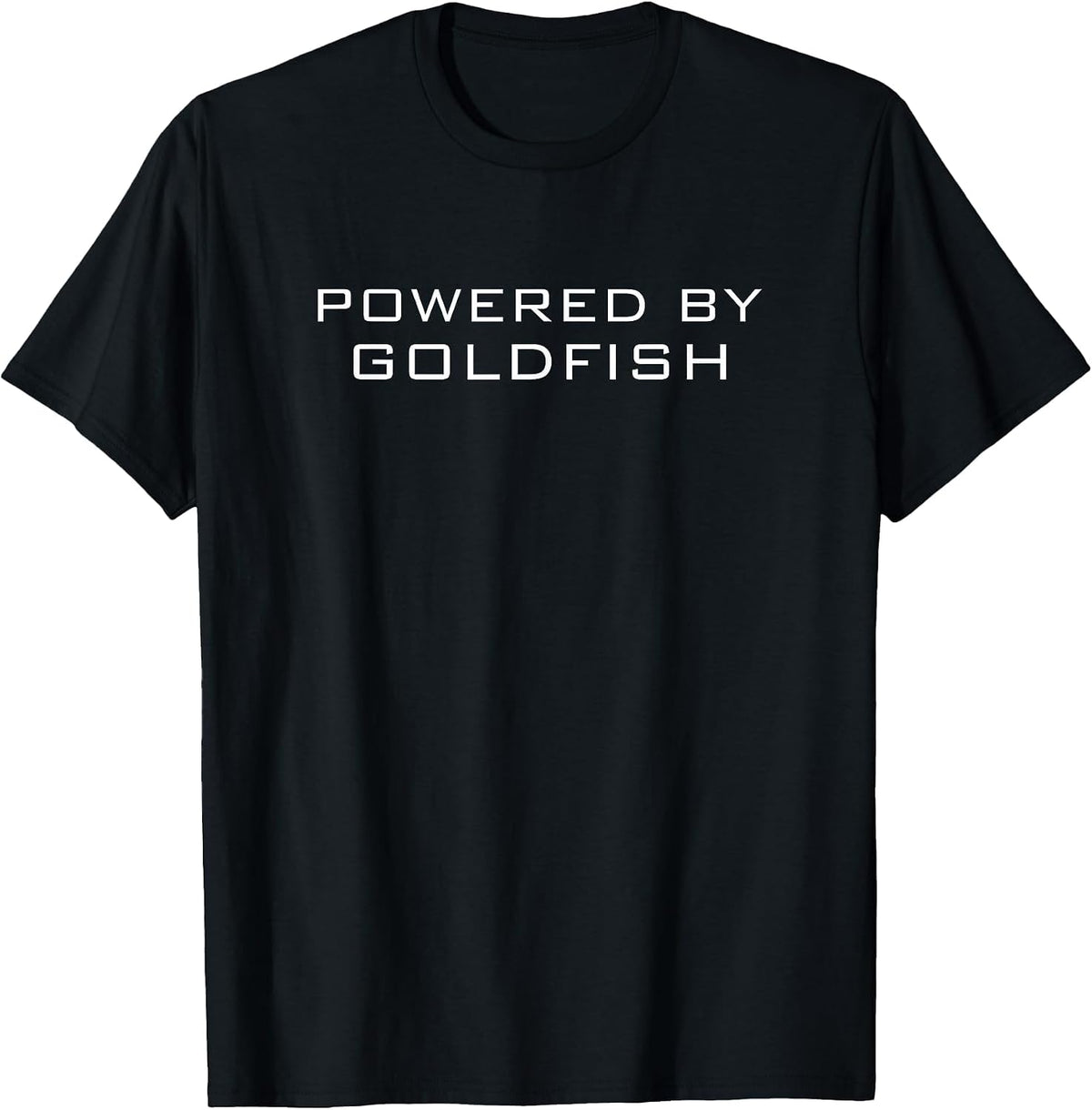 Powered By Goldfish Shirt Goldfish T-Shirt - Black