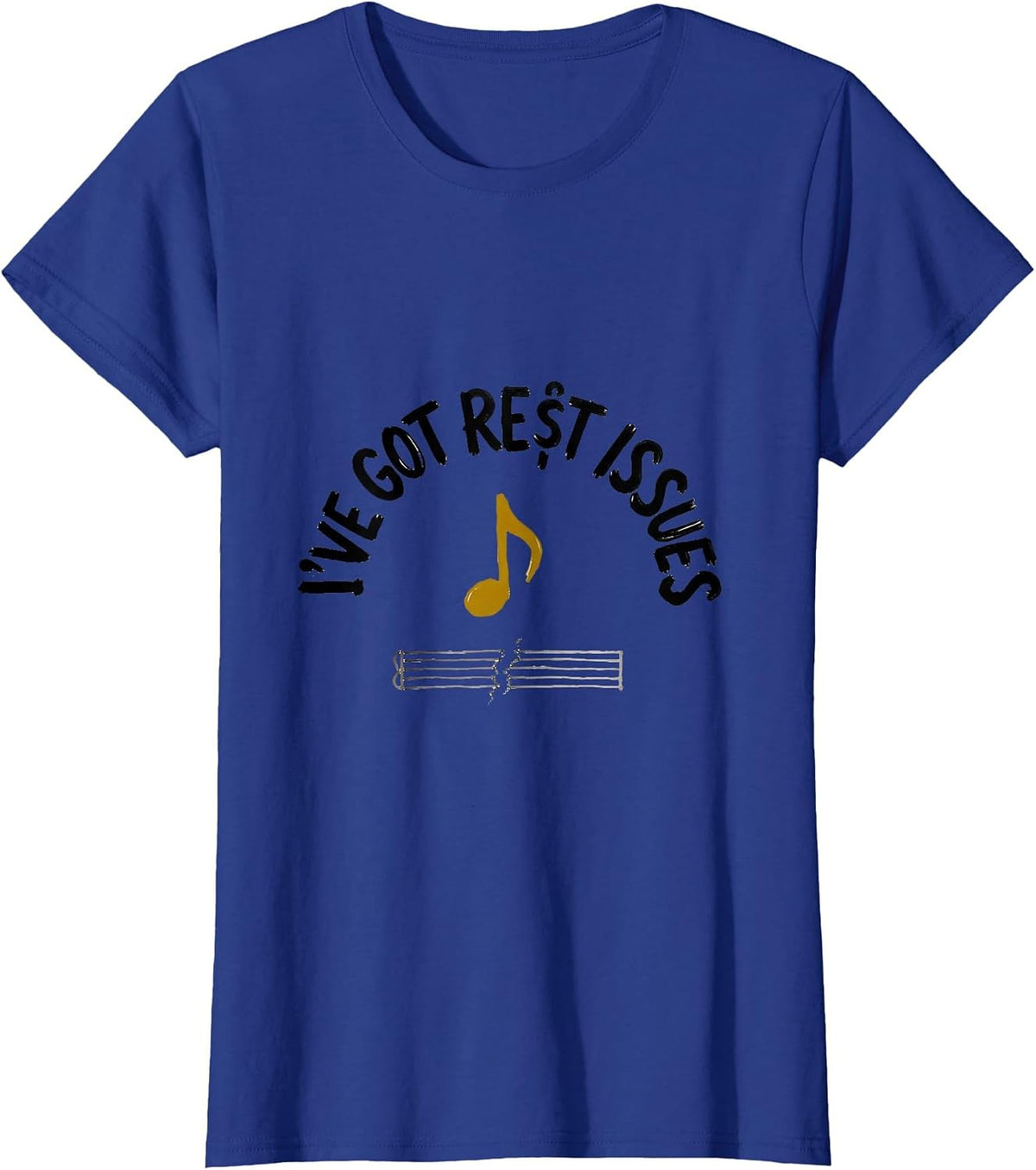 Women's I've Got Rest Issues Funny Sarcastic Teacher Back To School T-Shirt - Royal Blue