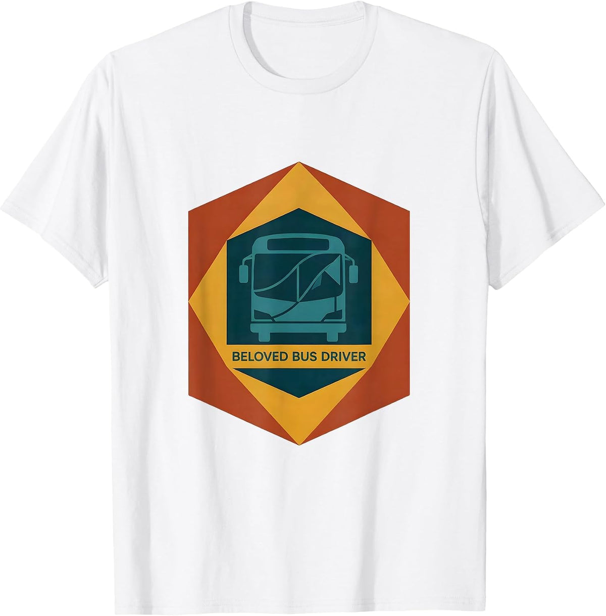 Beloved Bus Driver Warm School Staff Appreciation Quilt T-Shirt - White