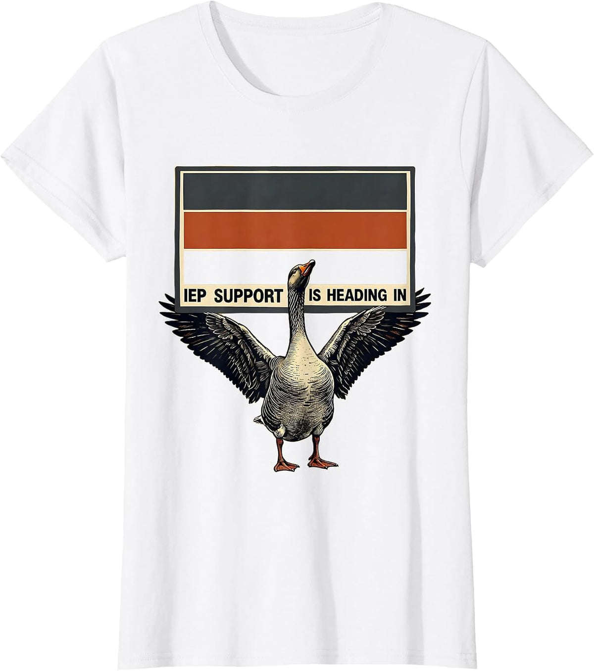 Women's IEP Support Is Heading In Silly Goose Special Education T-Shirt - White