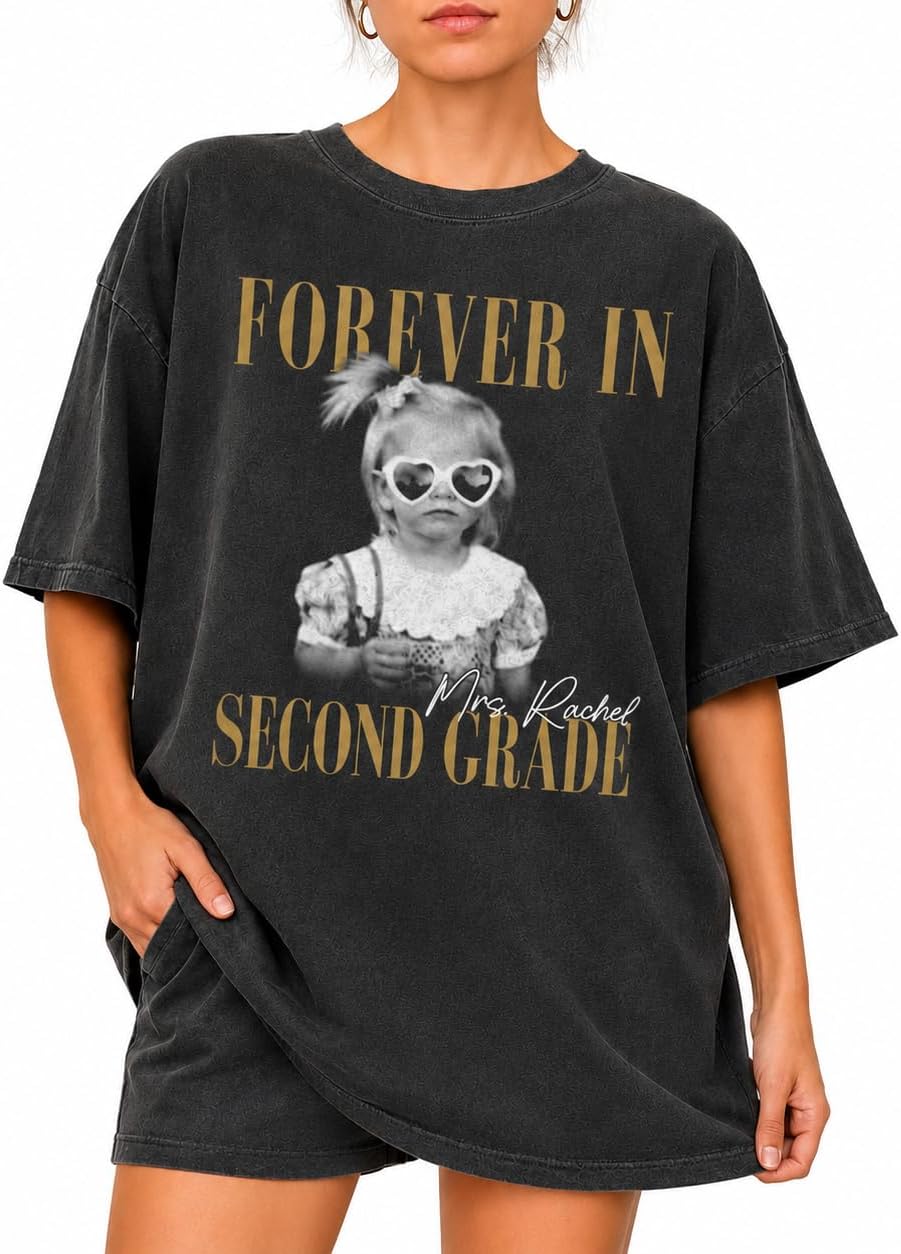 Personalized Second Grade Teacher Shirt, Custom 2nd Grade Educator Tee, Back to School Apparel, Classroom Team Gift - Second