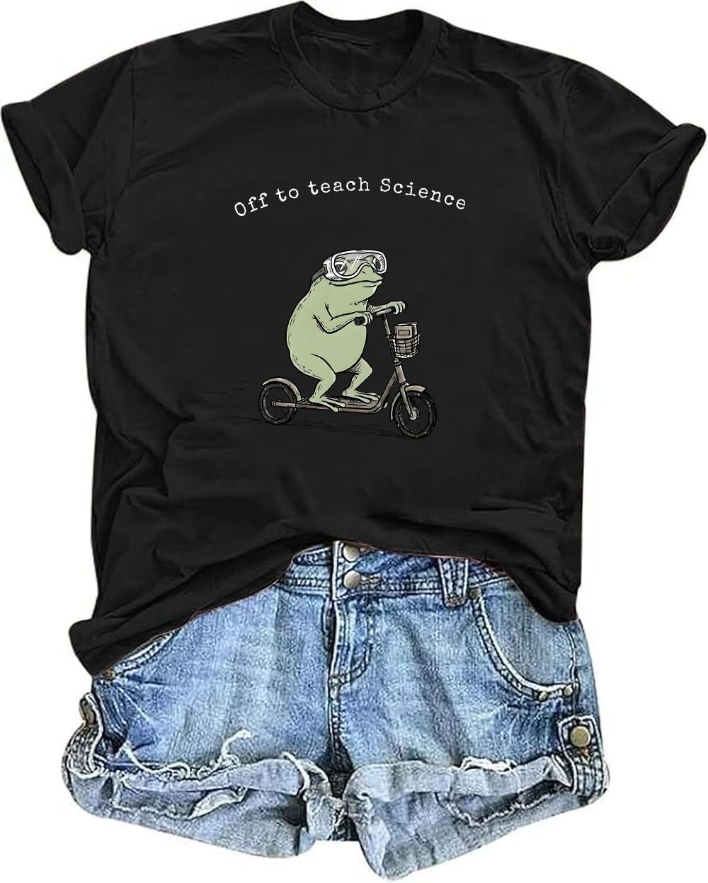 Off to Teach Science Shirt Cute Back to School Science Teacher T-Shirt - Black
