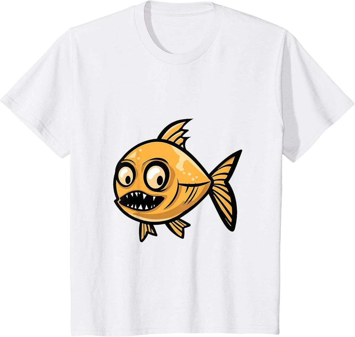 Funny Halloween Goldfish Zombie T-Shirt - White