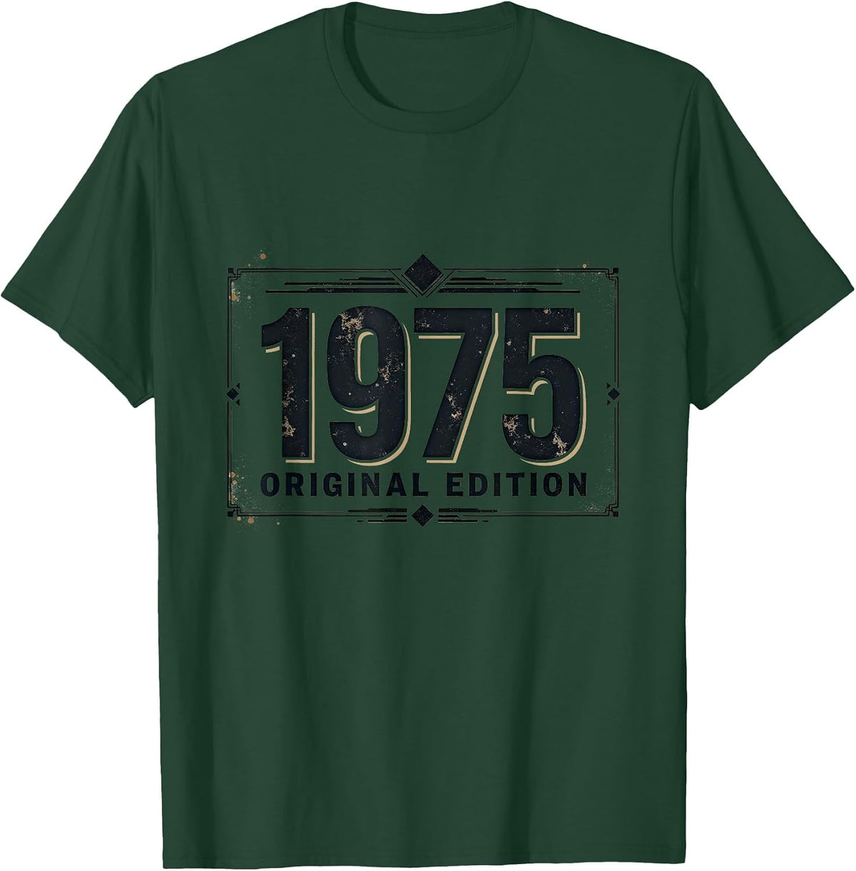 1975 Original Edition Vintage Year Design T-Shirt - Dark Green