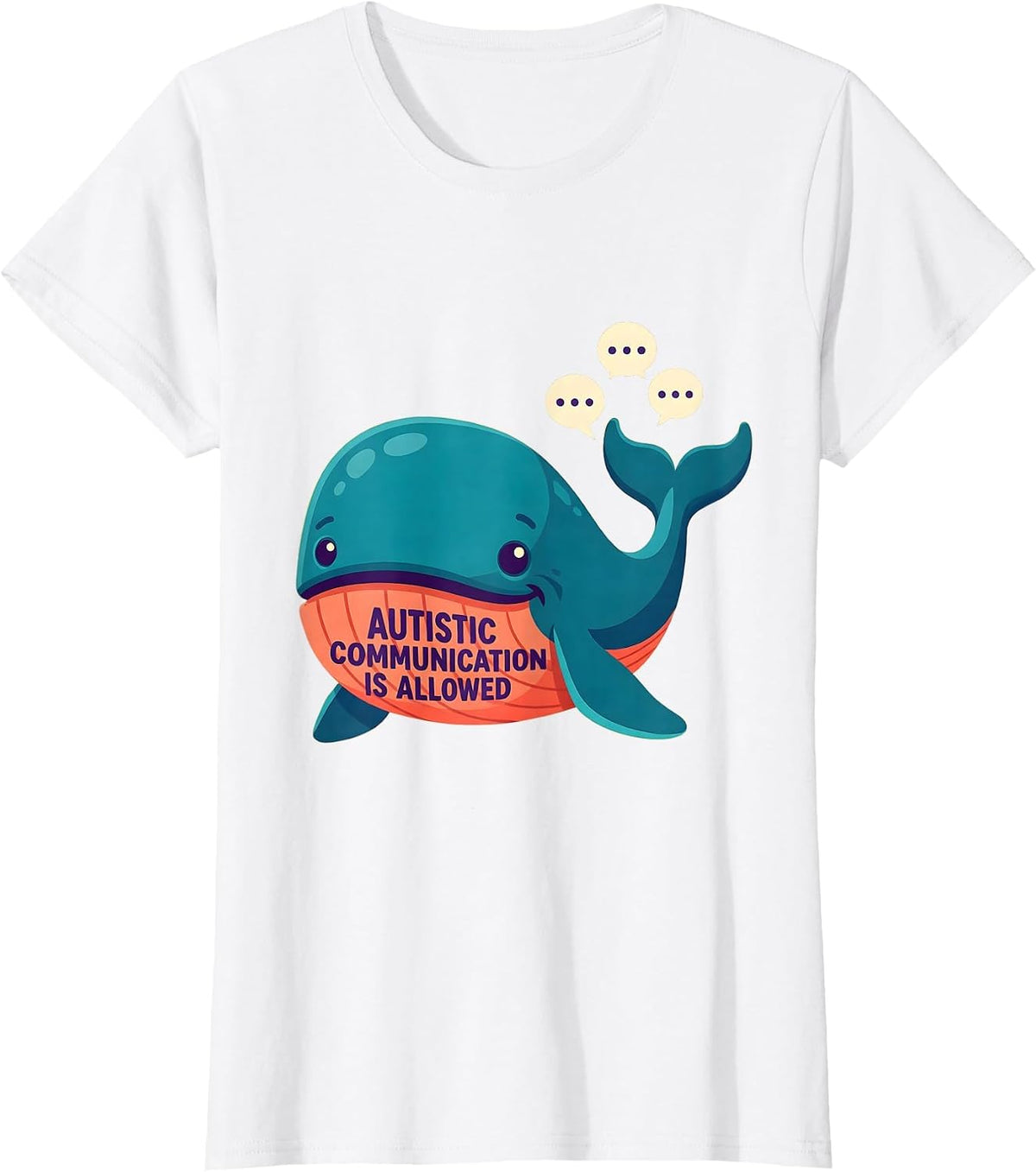Autistic Communication Is Allowed Neurodivergent Pride Humor T-Shirt - White