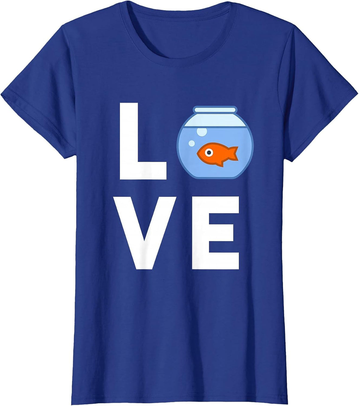I Love My Goldfish Cute Fishbowl Pet Fish Lover Kids T-Shirt - Royal Blue