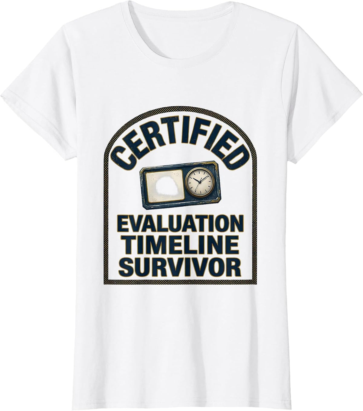 Women's Certified Evaluation Timeline Survivor Funny SPED Teacher T-Shirt - White