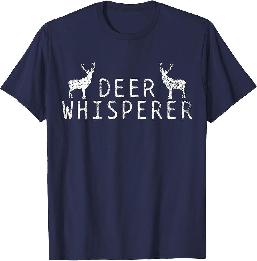 Deer Whisperer T-Shirt - Navy Blue