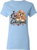 inktastic I Love My Cocker Spaniel Women's T-Shirt - Light Blue