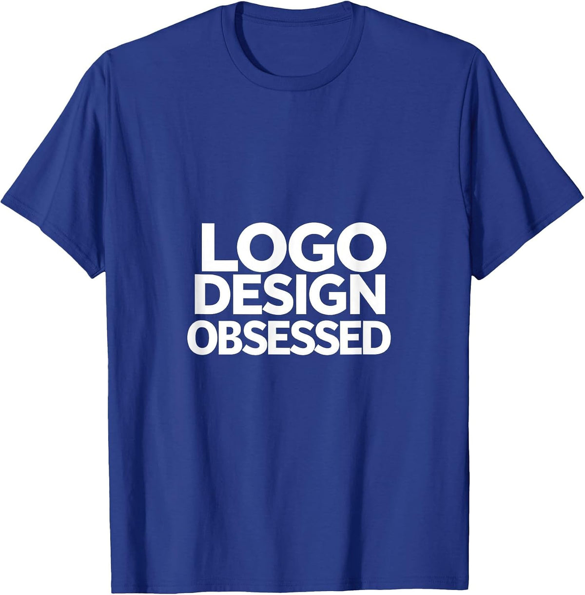 Logo Design Obsessed Graphic Designer Tee T-Shirt - Royal Blue