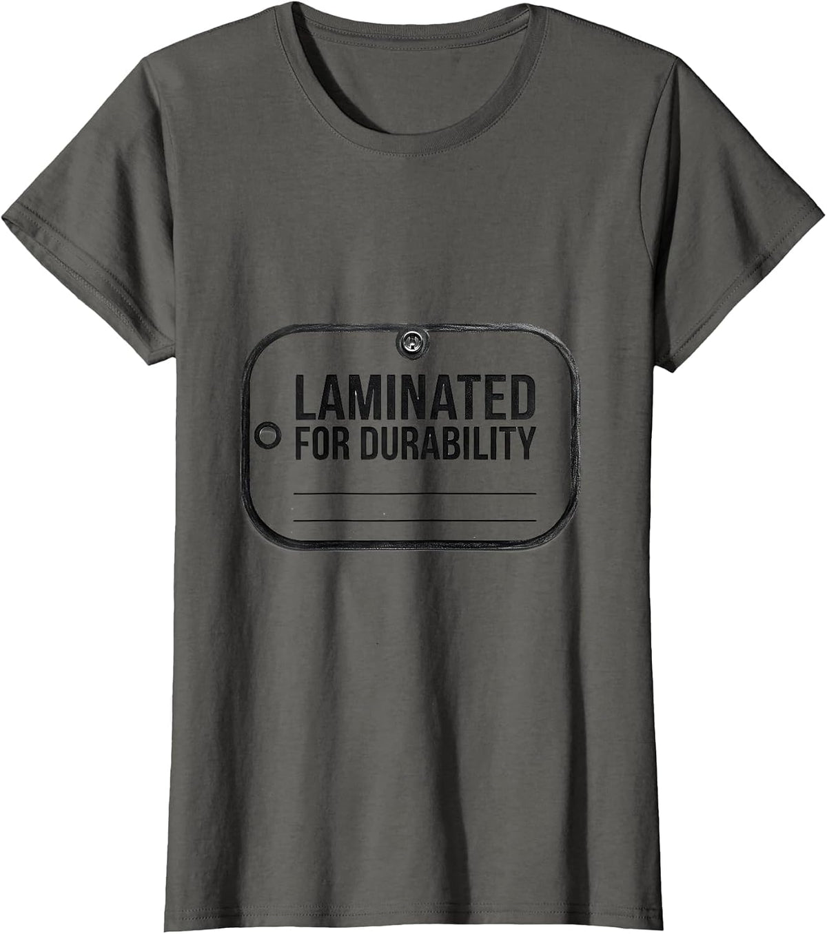 Women's Laminated For Durability Minimalist Special Education T-Shirt - Asphalt Grey
