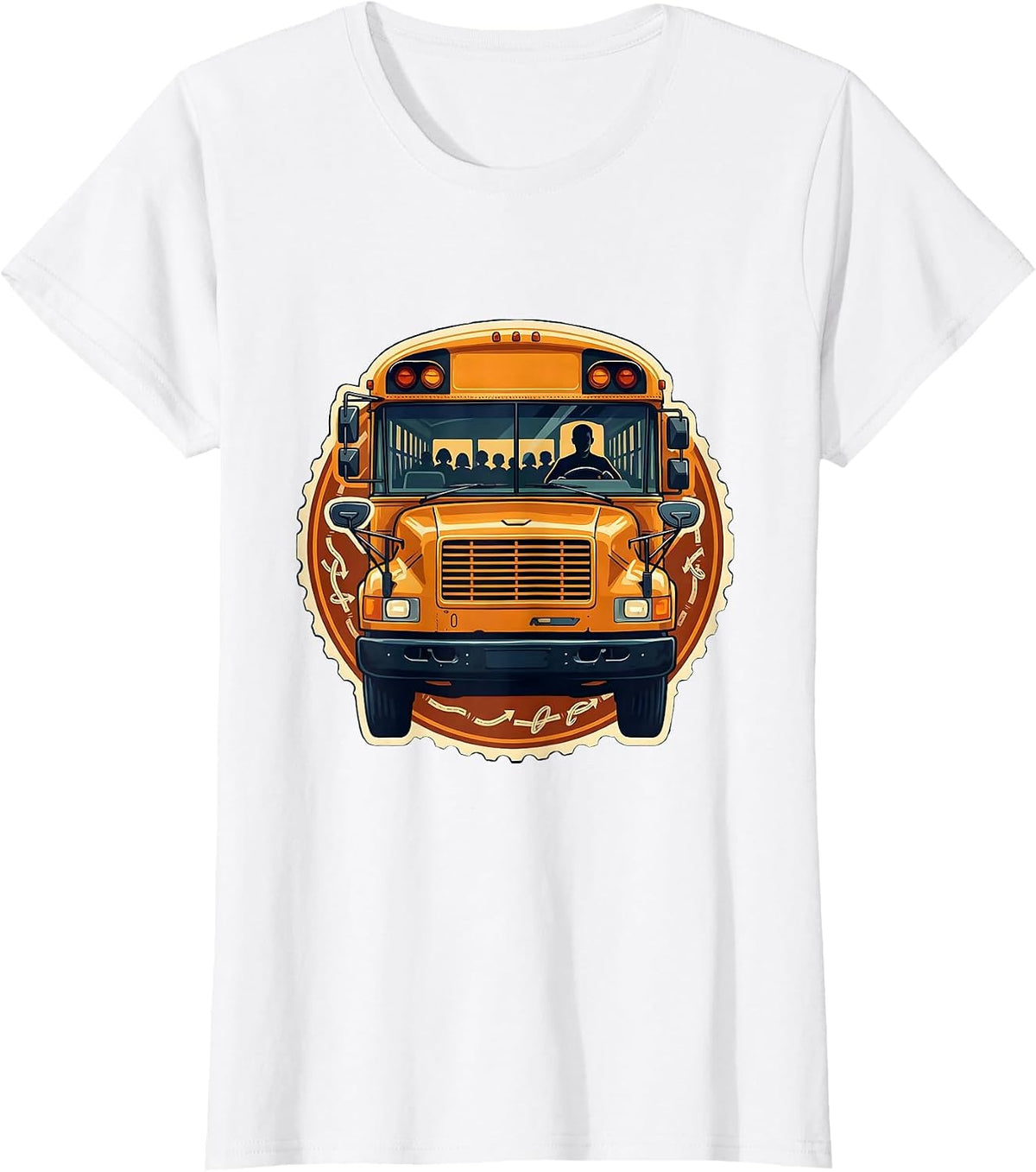 School Bus Driver Sign Painter Showcard Humor T-Shirt - White
