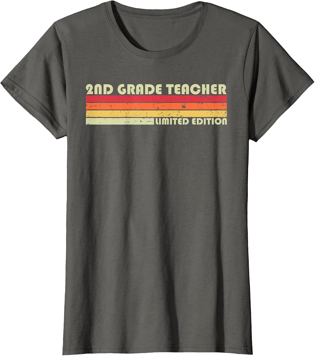 2ND Grade Teacher Funny Job Title Profession Birthday Worker T-Shirt - Asphalt Grey