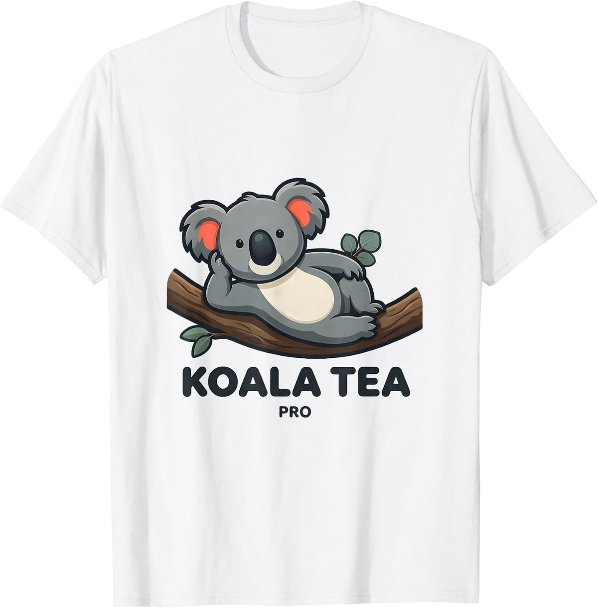 Men's Koala Tea Pro Funny Koala Lover Cute Animal Pun T-Shirt - White