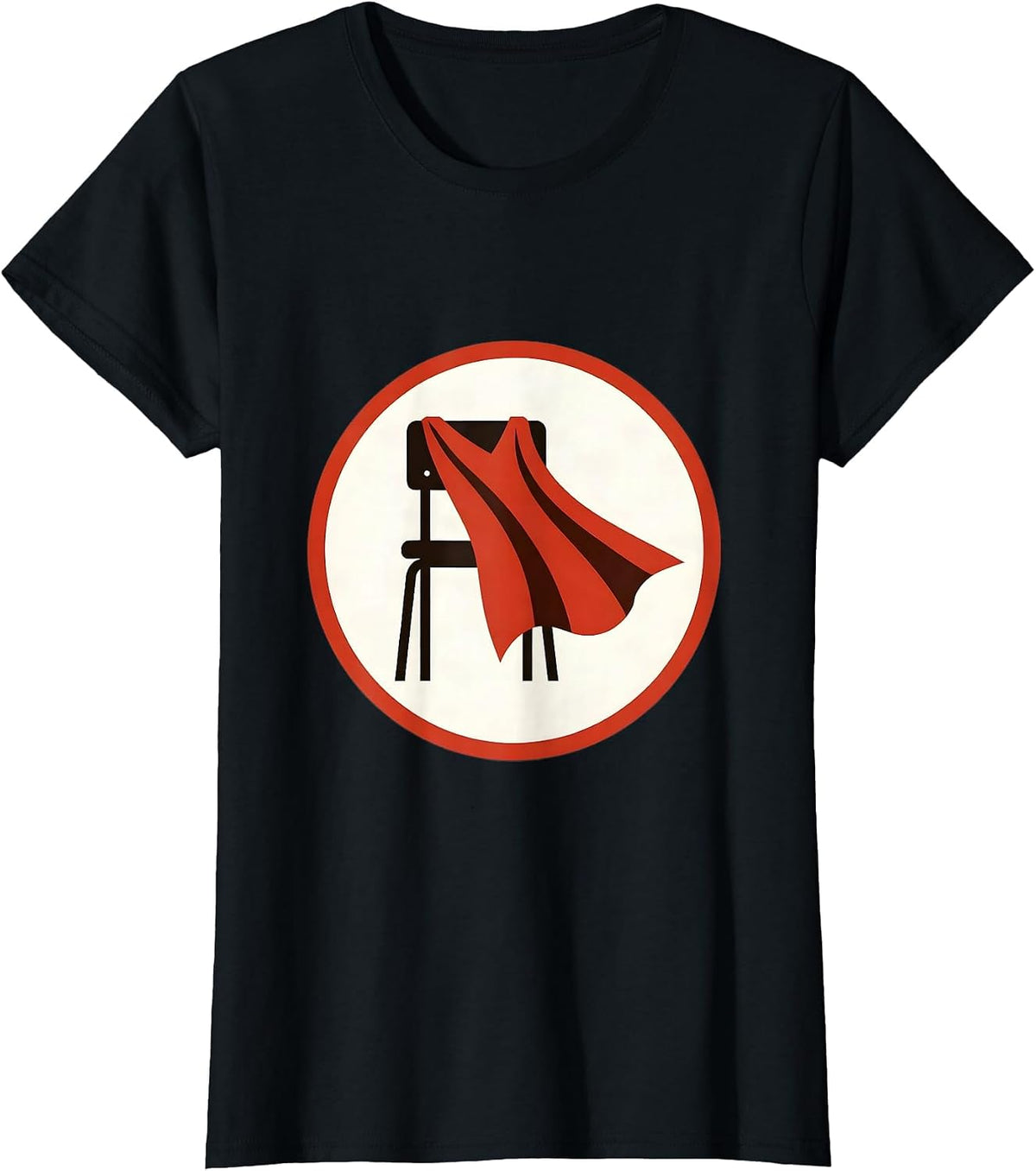 Women's Sped Teacher Superhero Cape Classroom Chair T-Shirt - Black