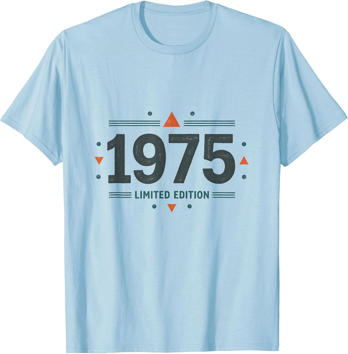 1975 Limited Edition Retro Vintage Design T-Shirt - Baby Blue
