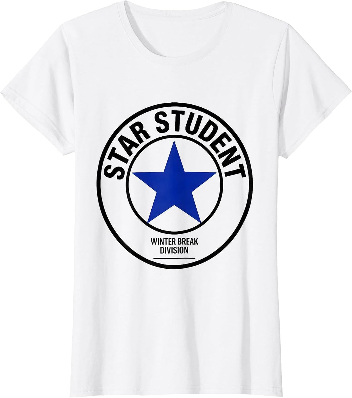 Star Student Winter Break Division Teacher Humor T-Shirt - White