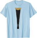 Men's Groundhog Shadow Minimalist Cute Small Animal Humor T-Shirt - Baby Blue