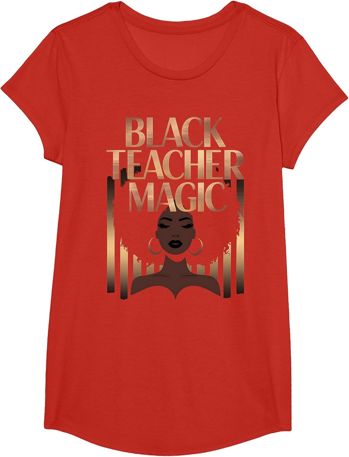 Teacher Black History Shirts for Teacher Melanin T-Shirt - Girls Red