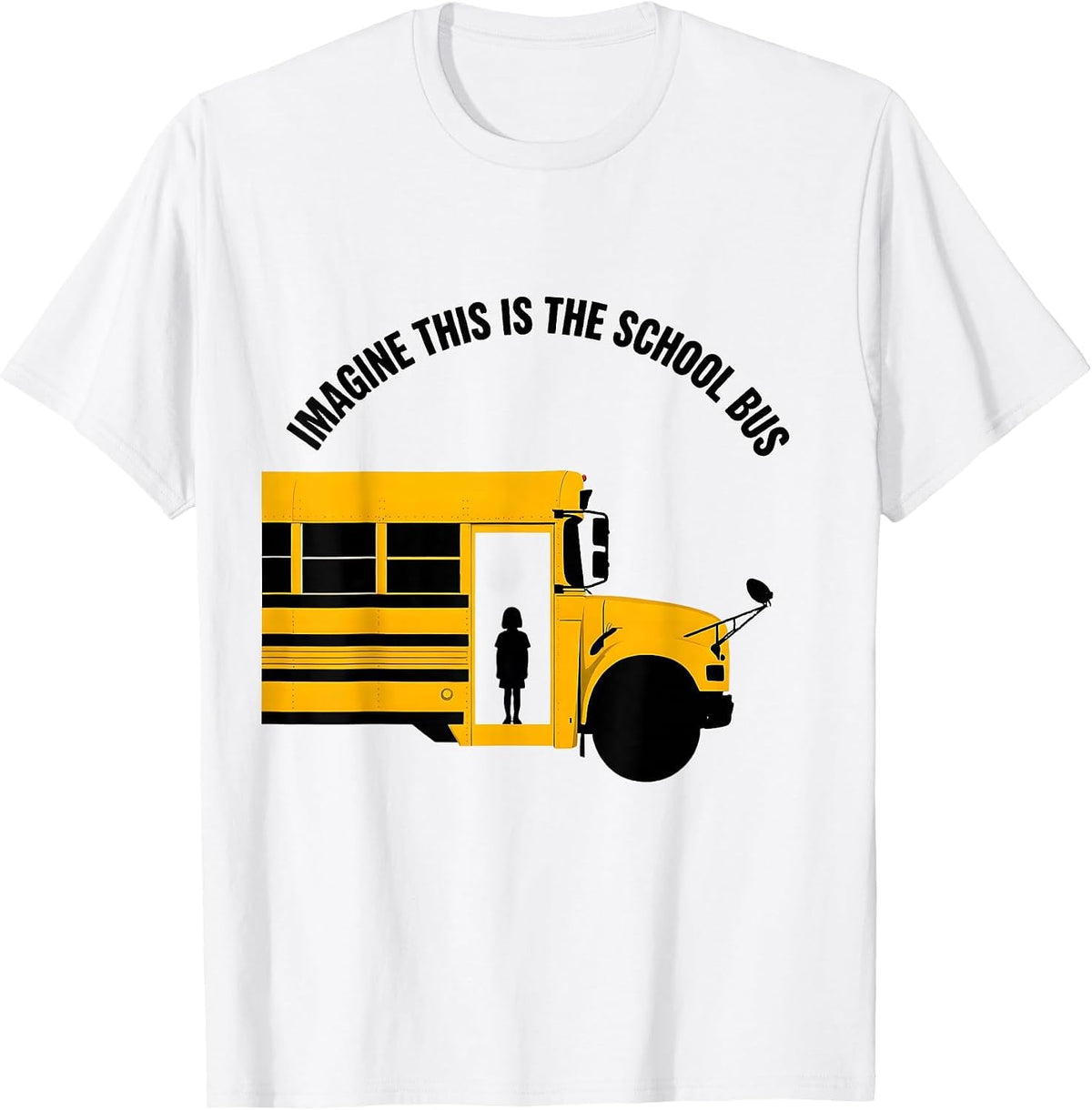 Men's Imagine This Is The School Bus Funny Bus Driver Halloween T-Shirt - White