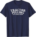 Tractor Pulling Favorite Season Vintage T-Shirt - Navy Blue