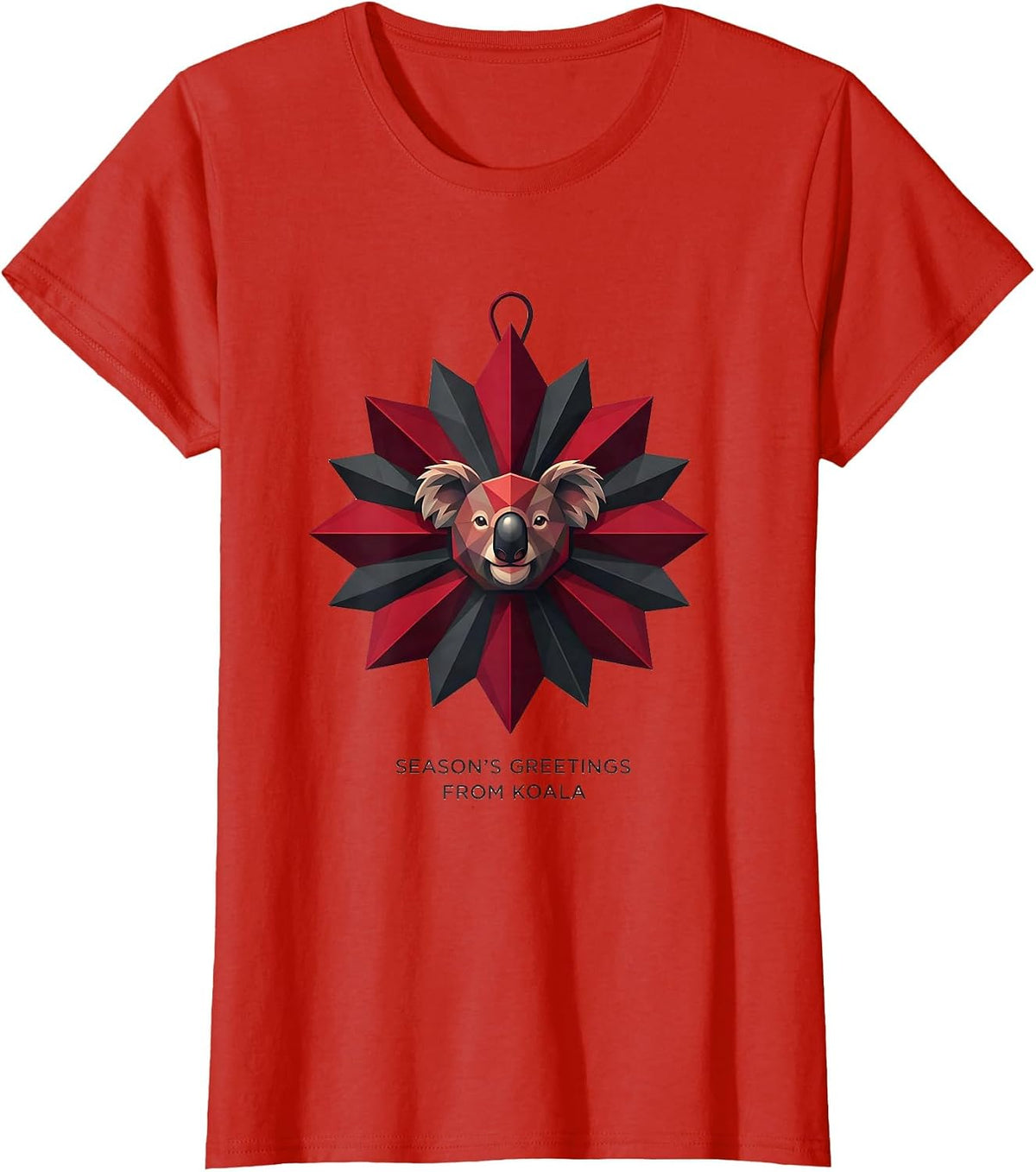 Women's Season's Greetings From Koala Funny Koala Lover Christmas T-Shirt - Red