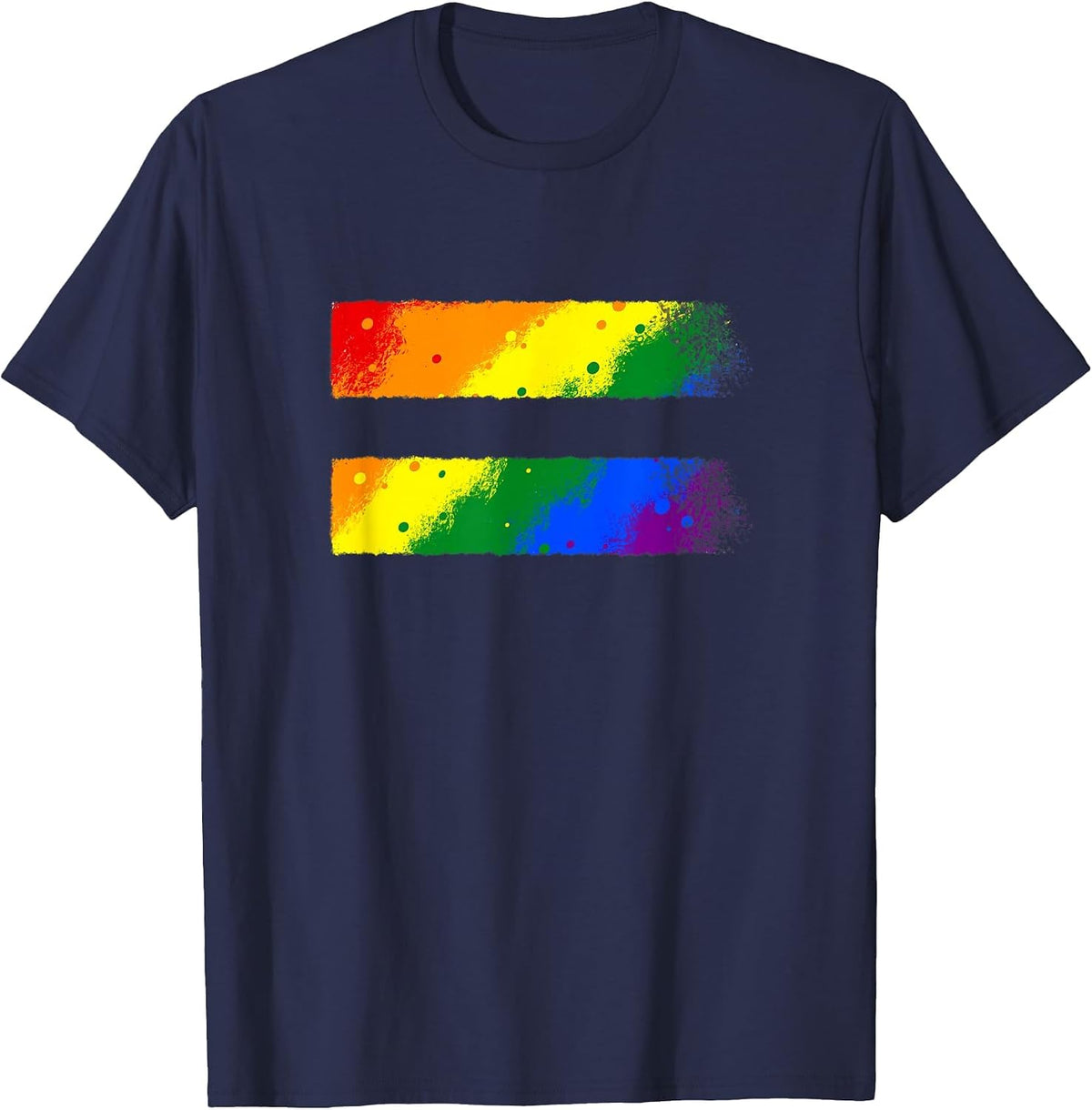 Equality LGBT Pride Awareness for Gay & Lesbian Equal Sign T-Shirt - Navy Blue