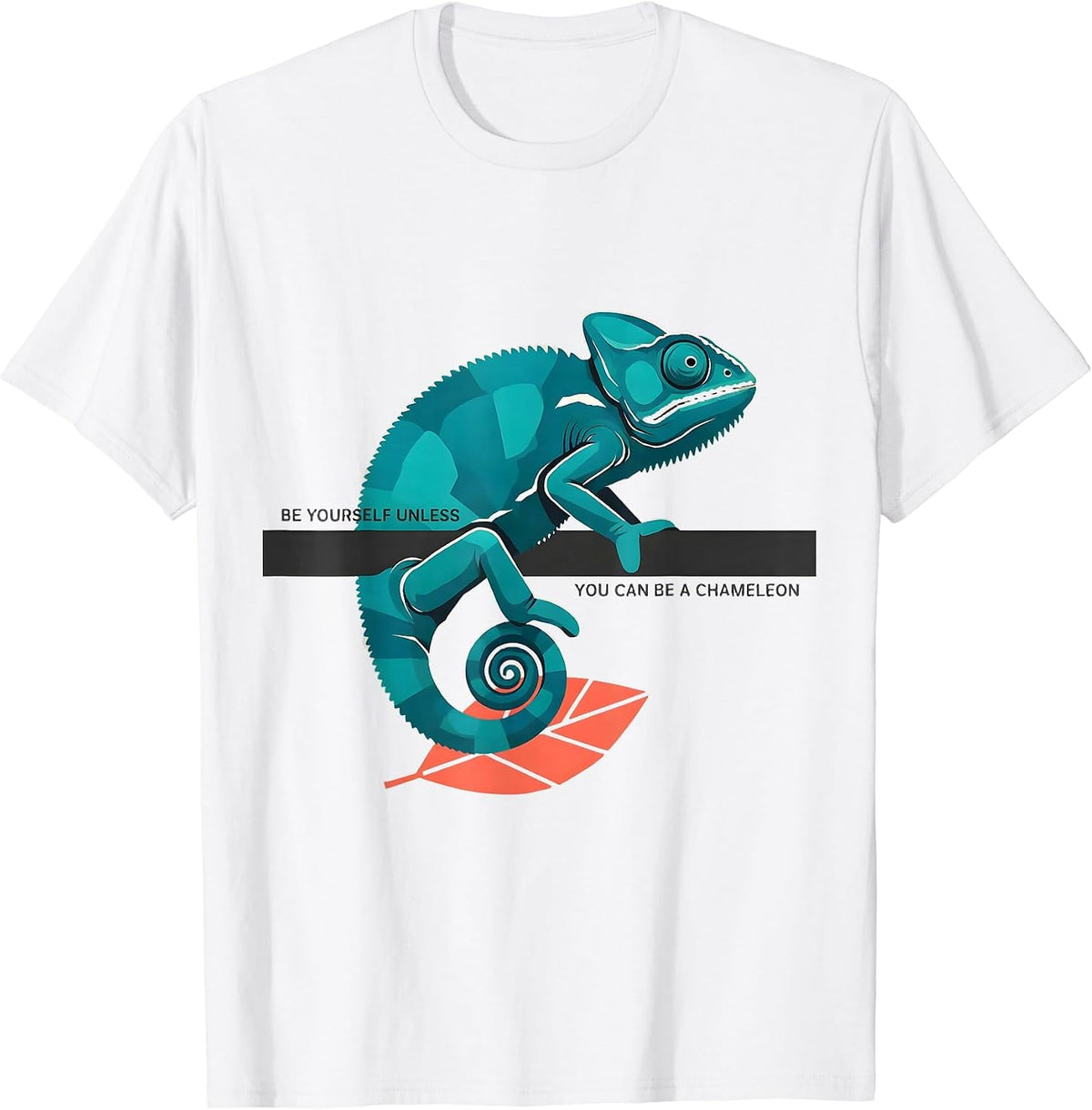 Men's Be Yourself Unless You Can Be A Chameleon Funny T-Shirt - White