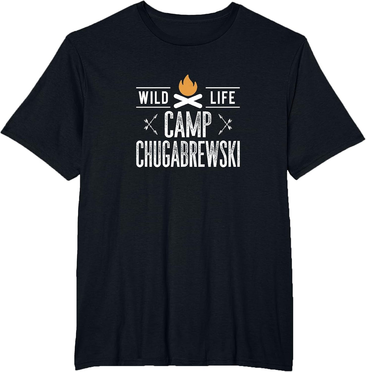 Camp Chugabrewski - Vintage Style - T-Shirt - Black