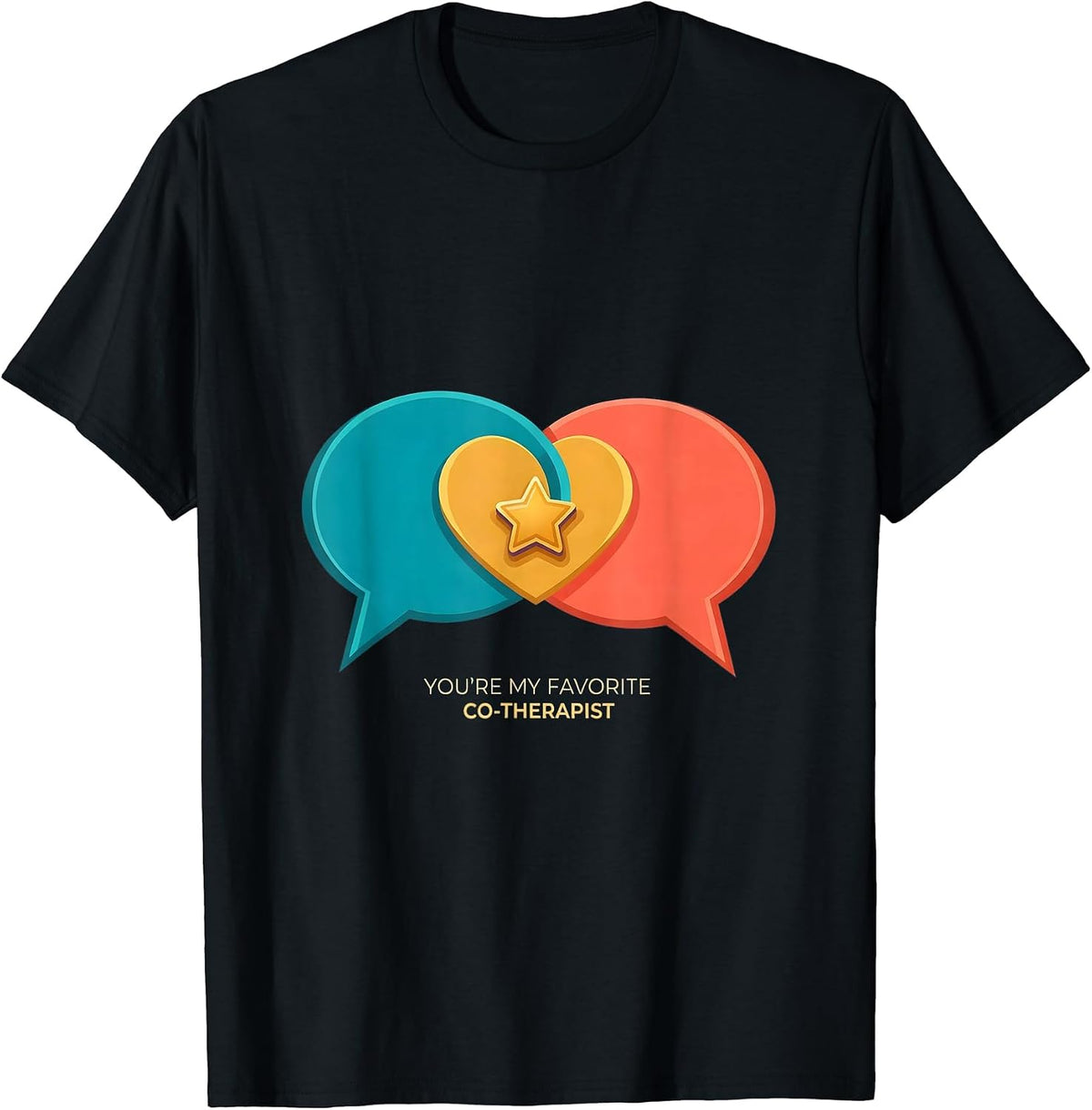 Men's You're My Favorite Co-Therapist ABA Behavior Analyst T-Shirt - Black