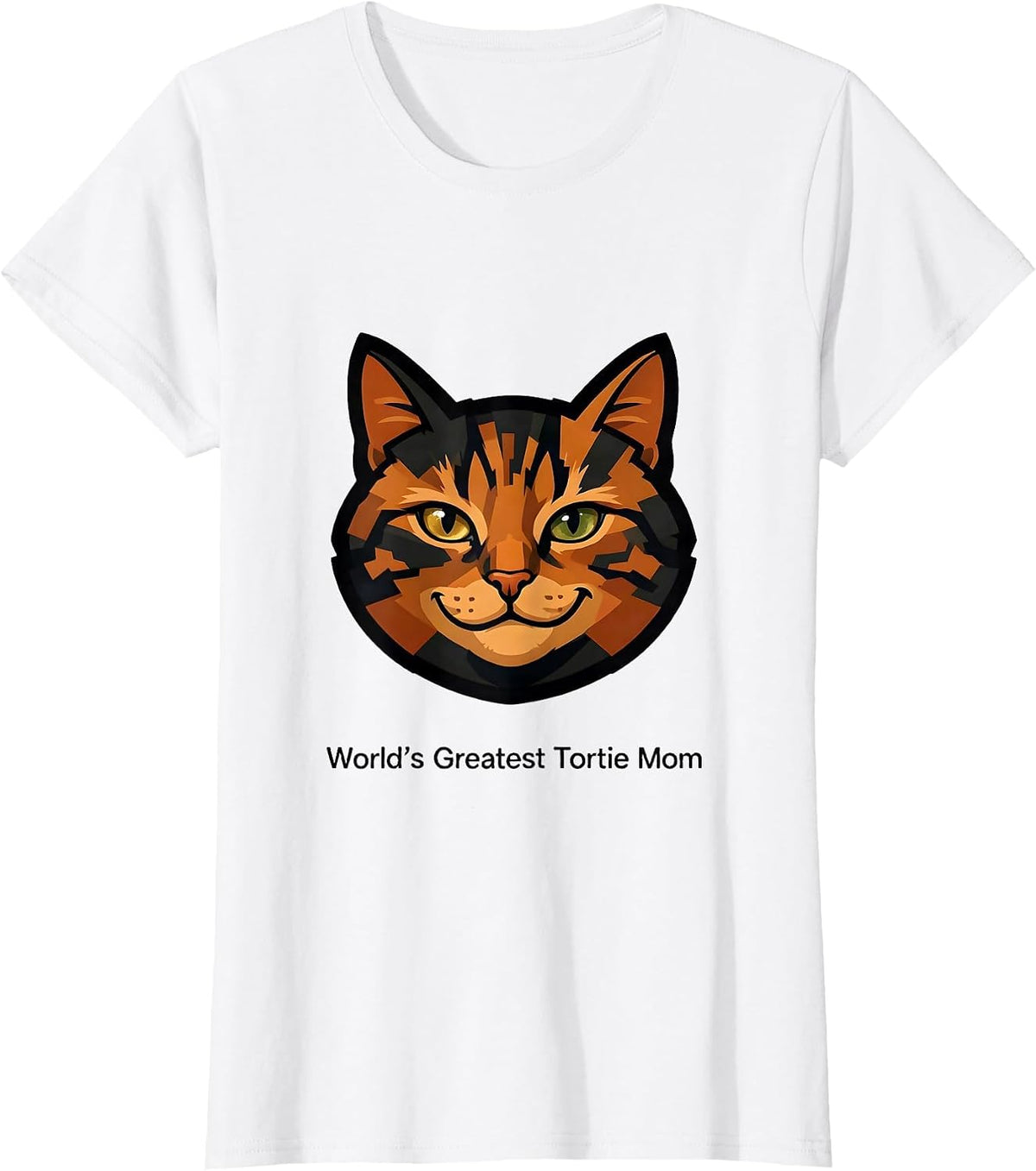 Women's World's Greatest Tortie Mom Funny Tortie Cat Owner Humor T-Shirt - White