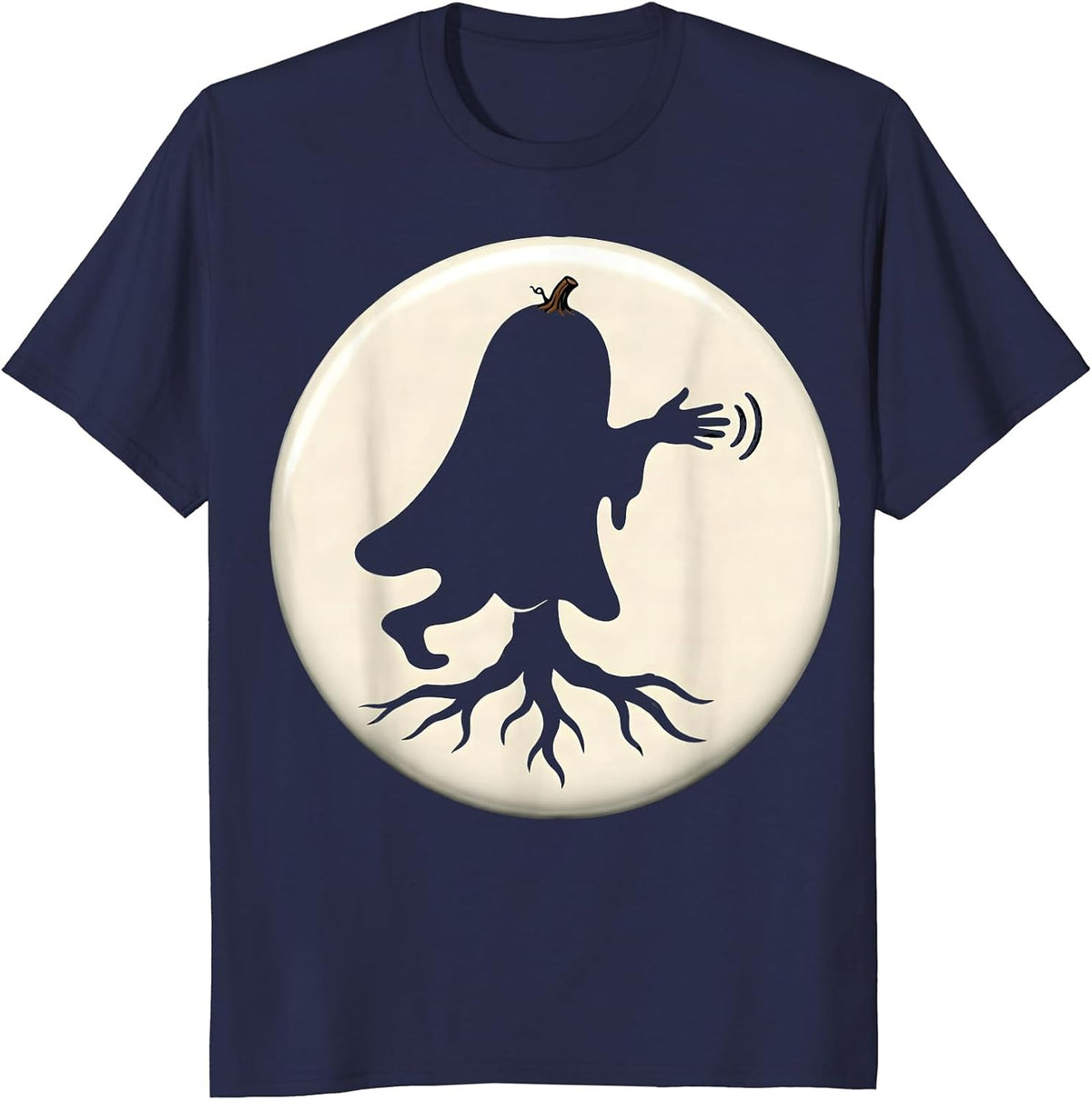 Halloween Ghost Therapy Squad Physical Therapist Costume T-Shirt - Navy Blue