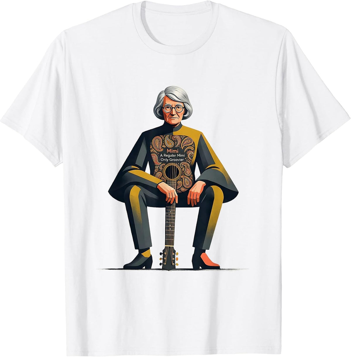 Men's Mimi — A Regular Mimi, Only Groovier Midcentury Modern T-Shirt - White