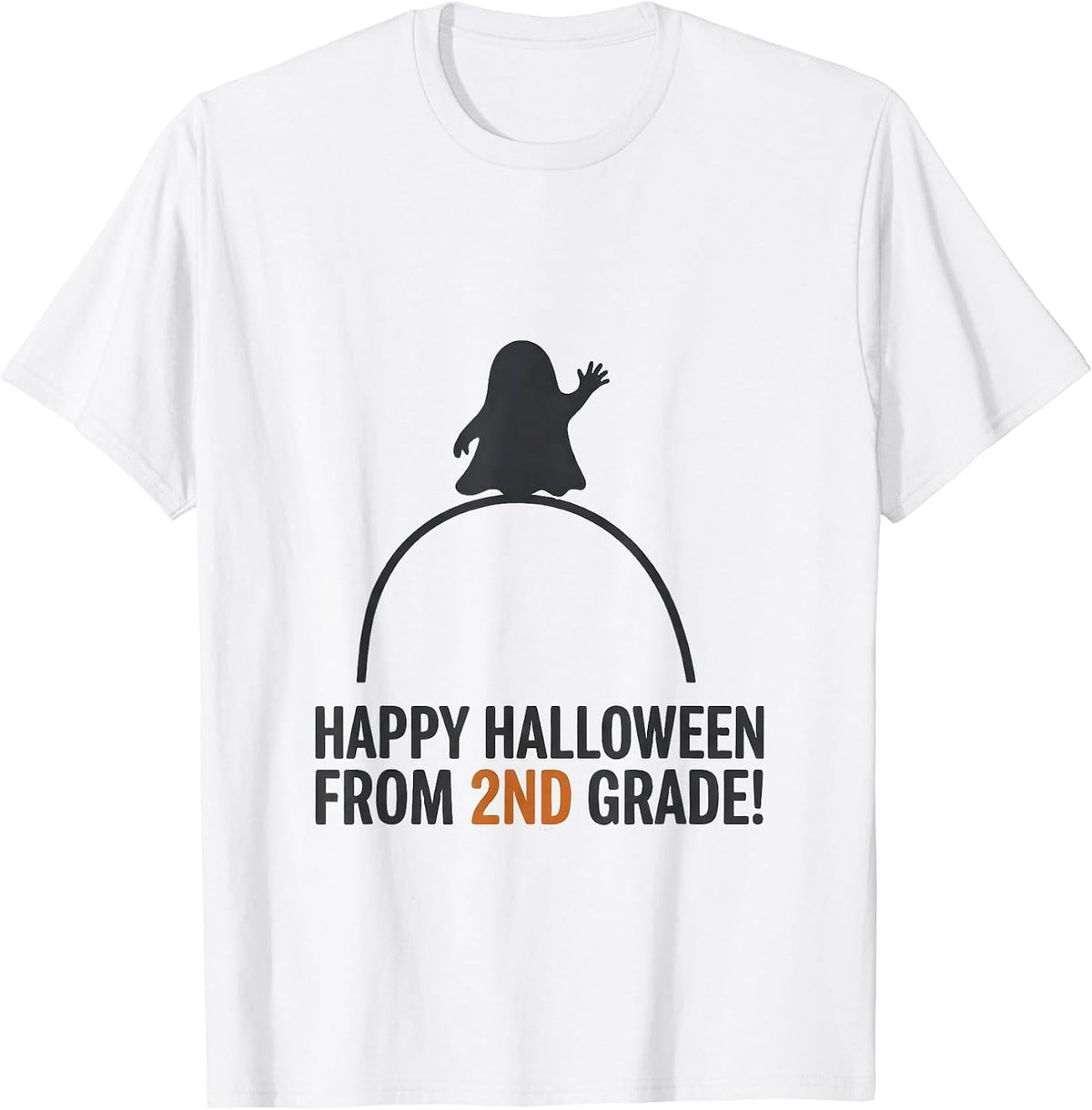 Men's Happy Halloween From 2nd Grade Spooky Second Grade Halloween T-Shirt - White