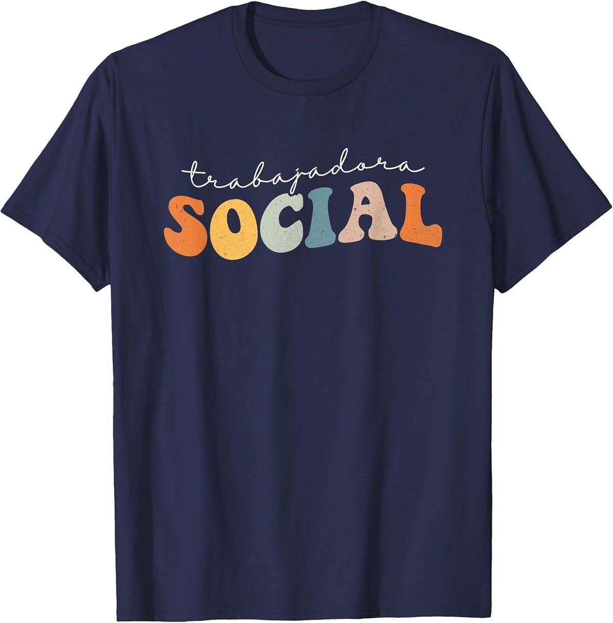 Trabajadora Social Latina Social Worker Spanish MSW Chingona T-Shirt - Navy Blue