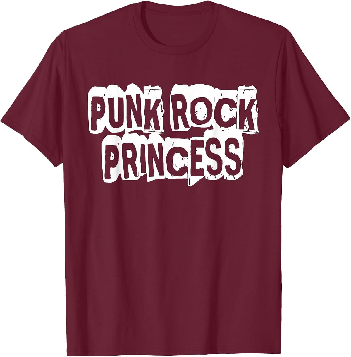 Punk Rock Princess T-Shirt - Burgundy