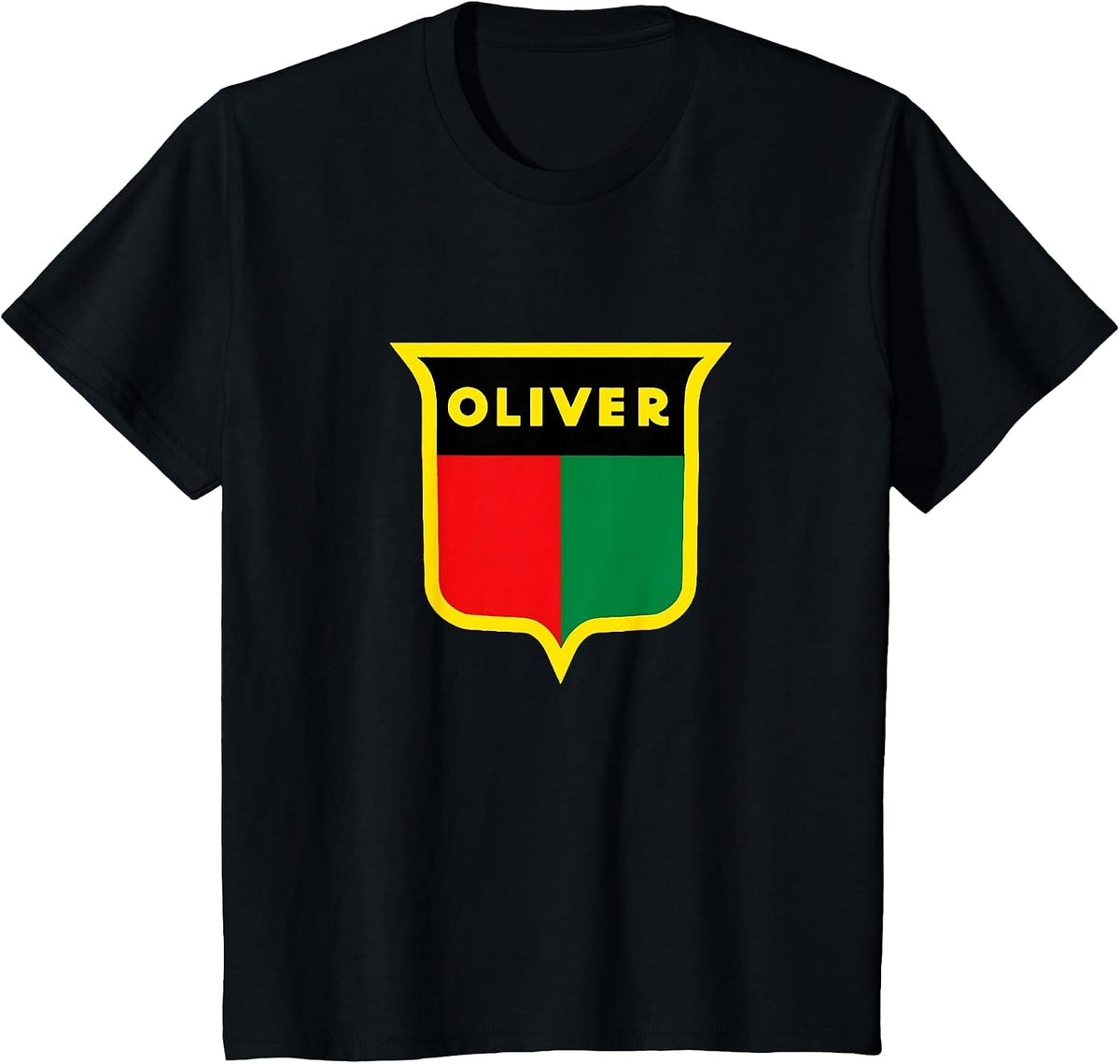 Oliver Tractors Vintage Logo Retro Farming Apparel T-Shirt - Black