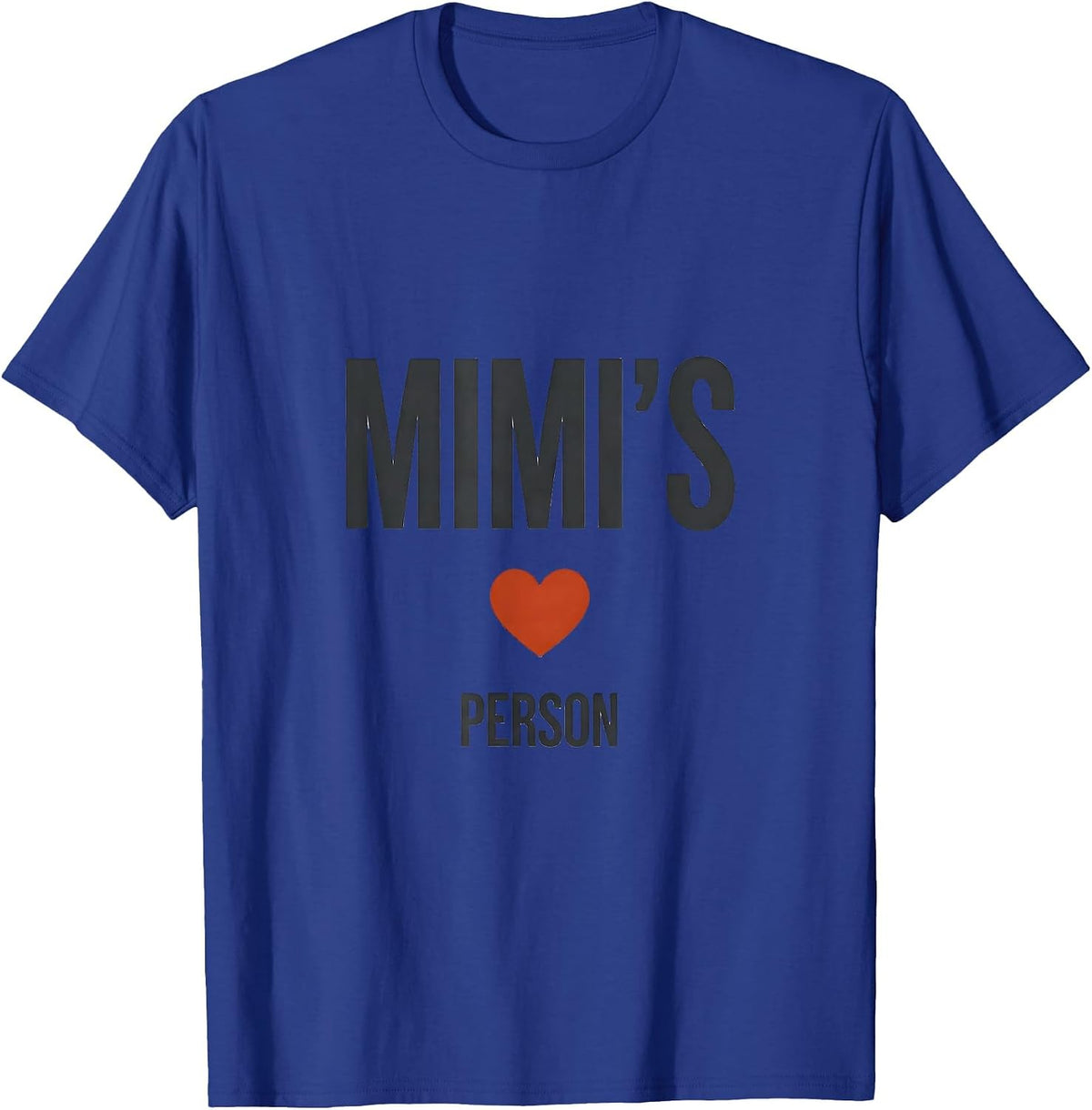 Mimi's Person Minimalist Personalized I Love My Name Gift T-Shirt - Royal Blue