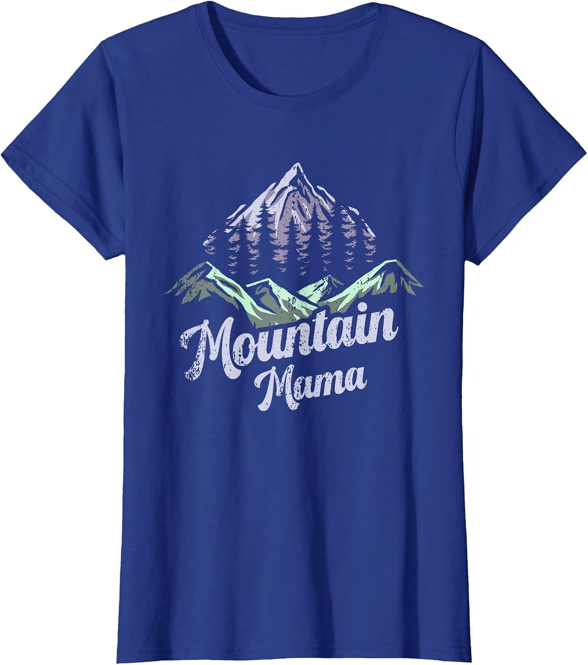 Mountain Mama Camping Hiking Mom Adventure Mothers Day T-Shirt - Royal Blue