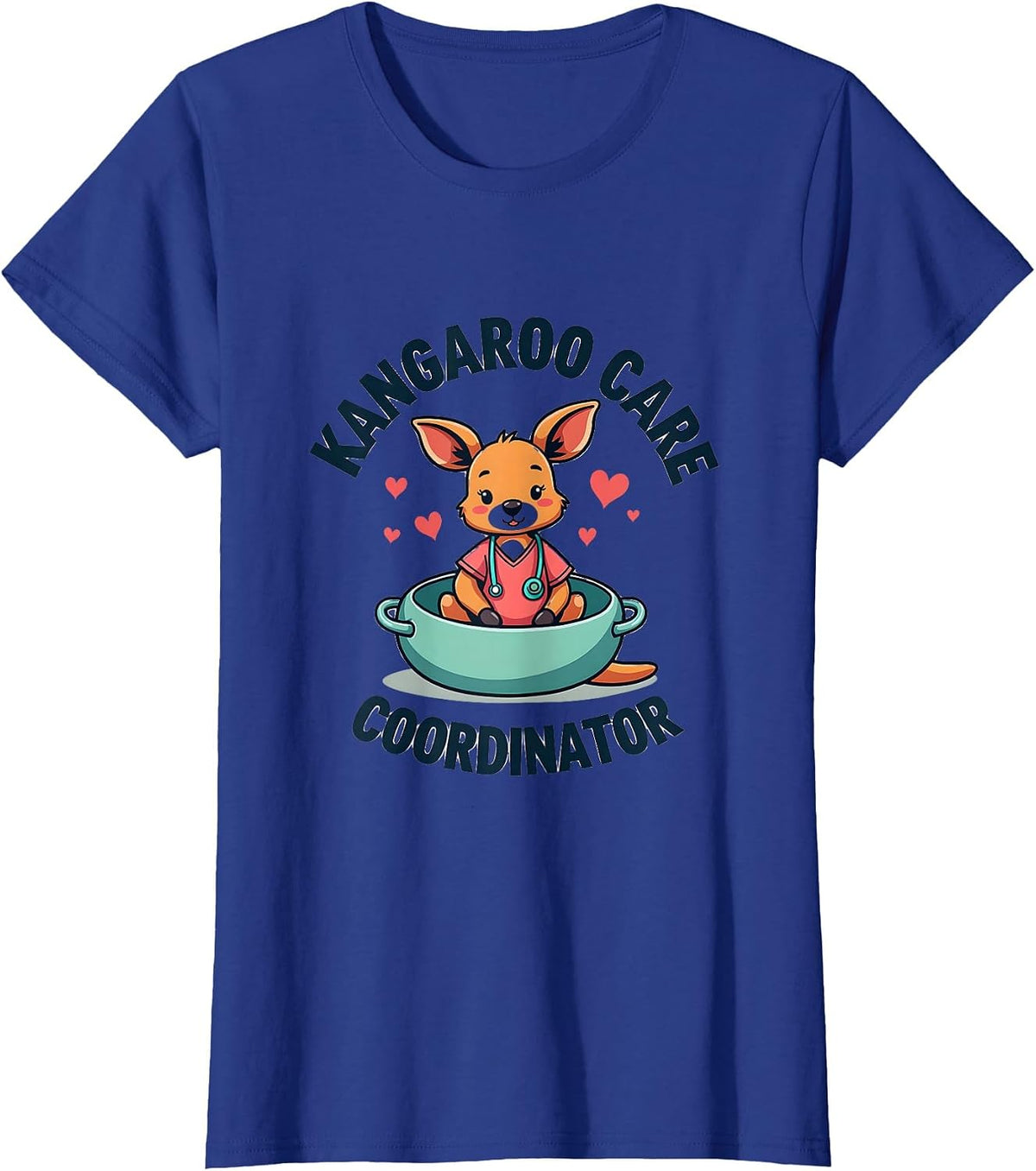 Kangaroo Care Coordinator NICU Nurse Design T-Shirt - Royal Blue