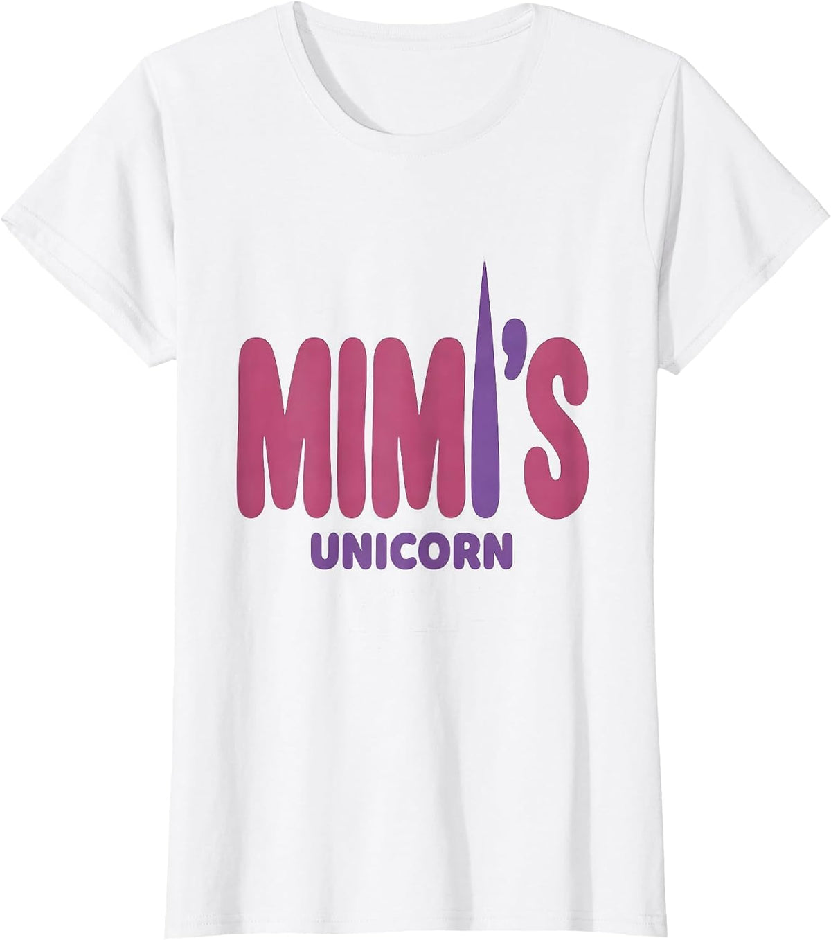 Mimi's Unicorn Sentimental Grandparent Gift T-Shirt - White