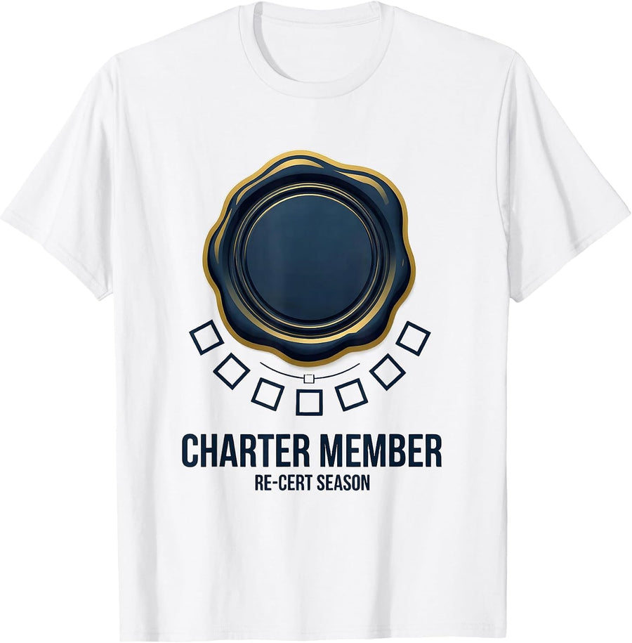 Men's Charter Member Re-Cert Season Special Education Teacher T-Shirt - White